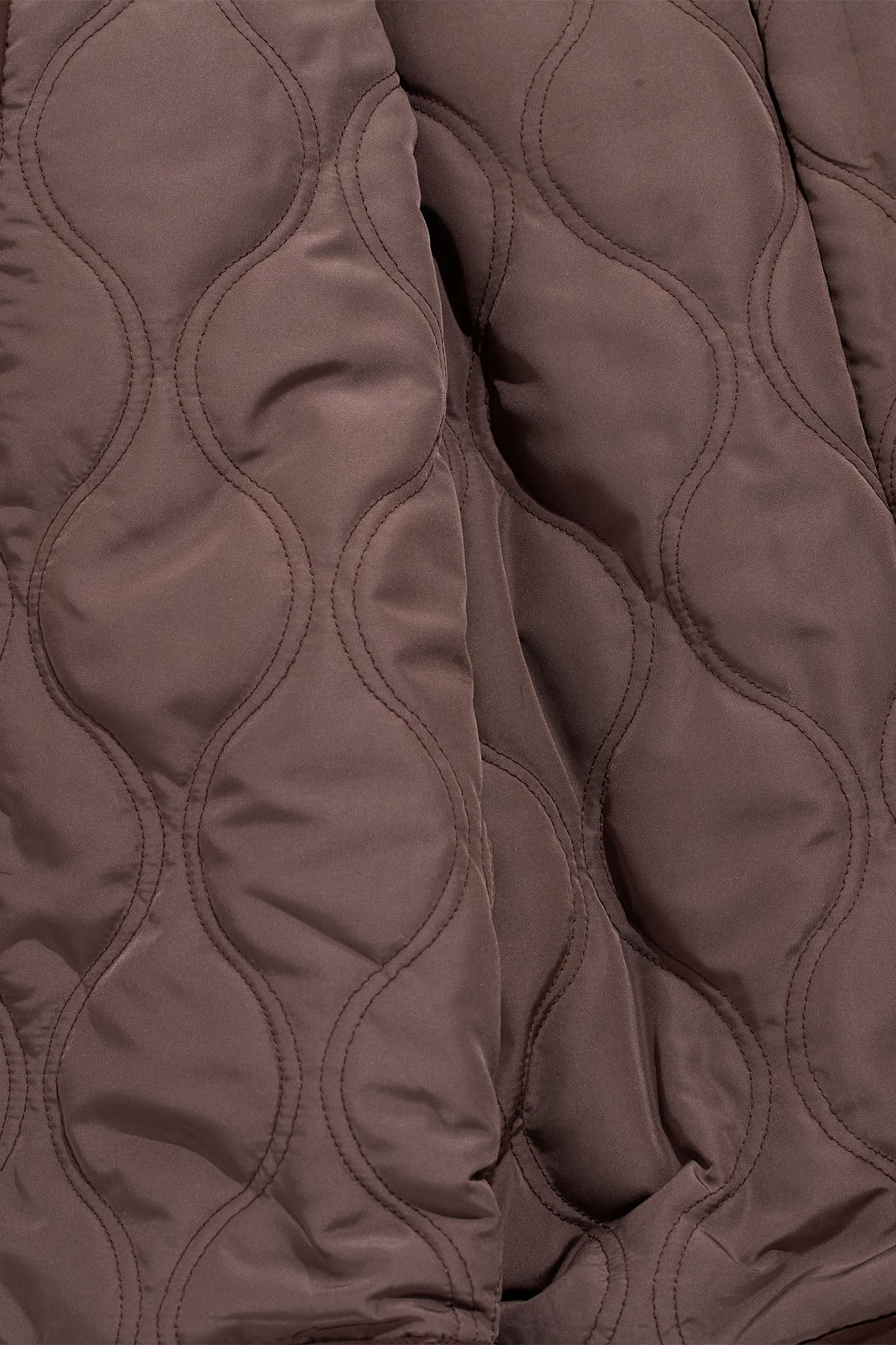 CYGNENOYR Detachable Faux-Fur Collar Belted Utility Puffer Jacket