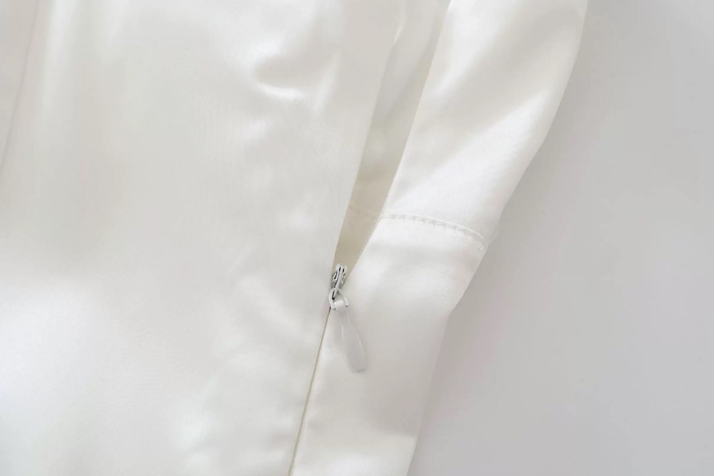 CESTNOUS Graffiti Mesh-Trim Slip Dress