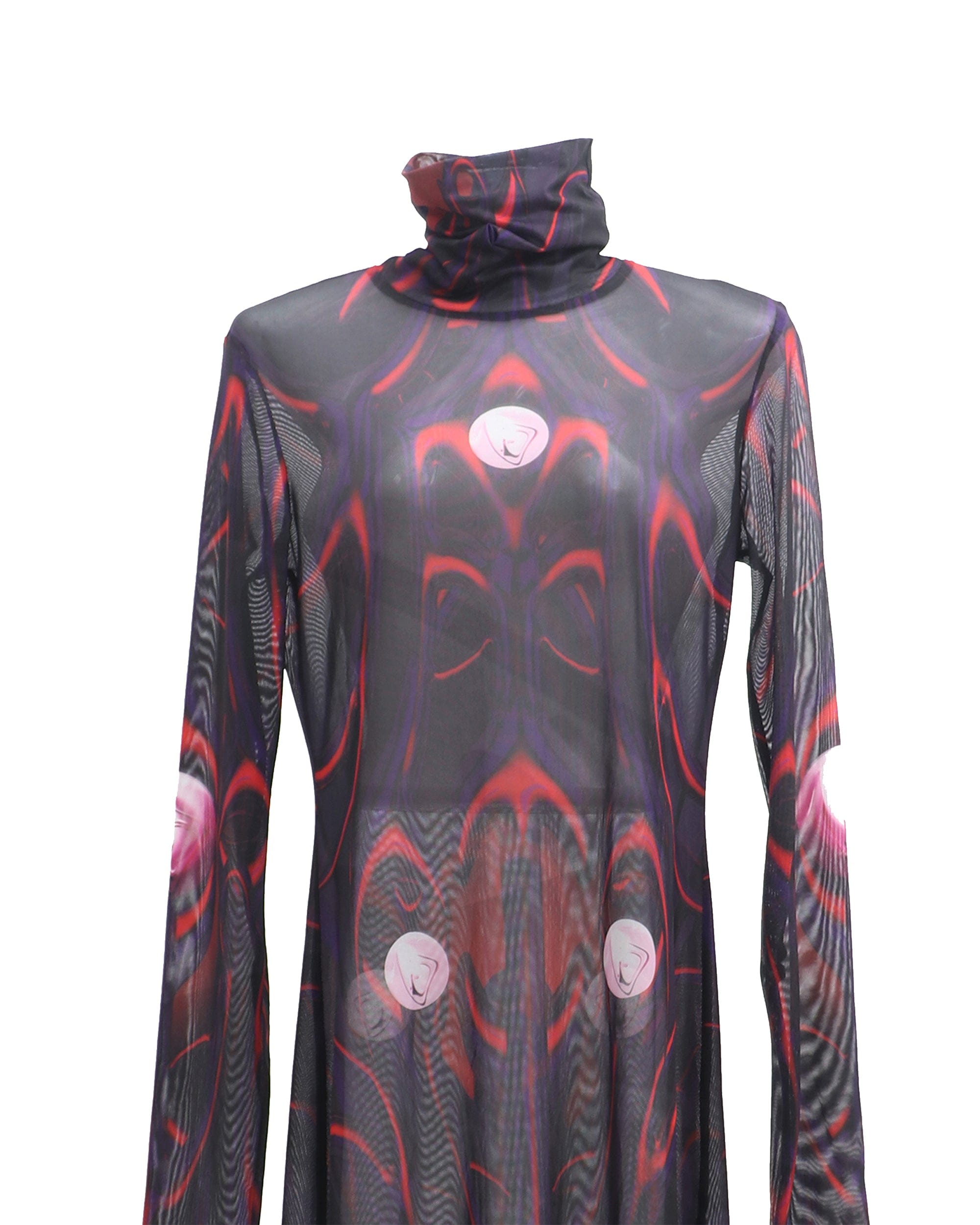 EMBRYO Abstract Mesh Logo Full-print One Piece Dress, premium urban and streetwear designers apparel on PROJECTISR.com, EMBRYO