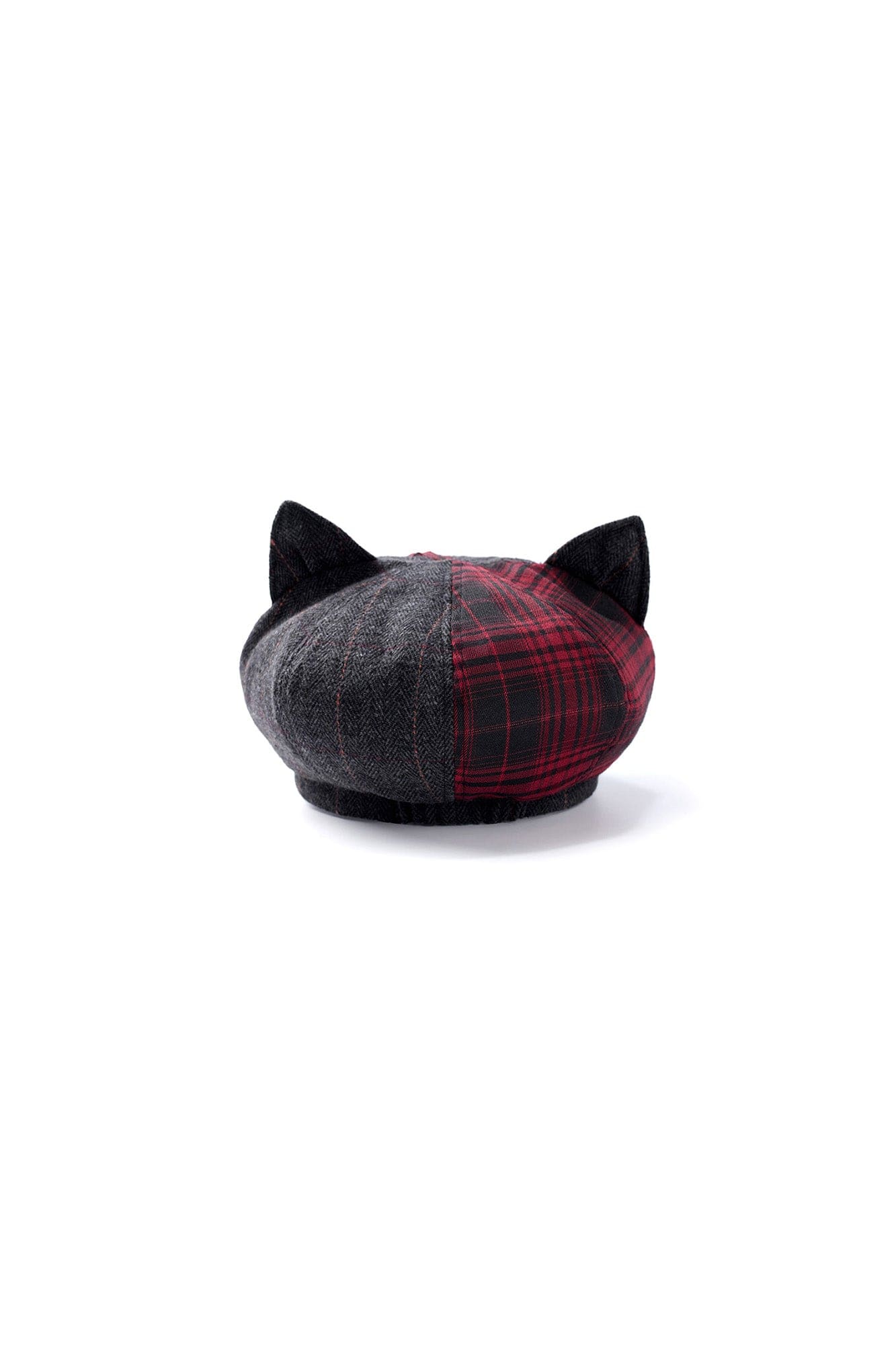 EMOHA Plaid Panel Kitty Newsboy Hat