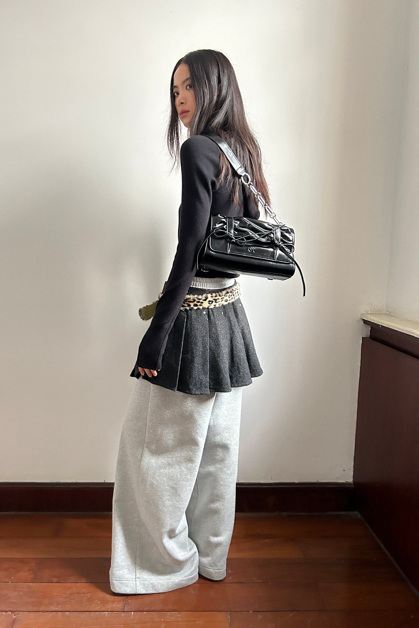 OINIMI Leopard Oval-Buckle Belt