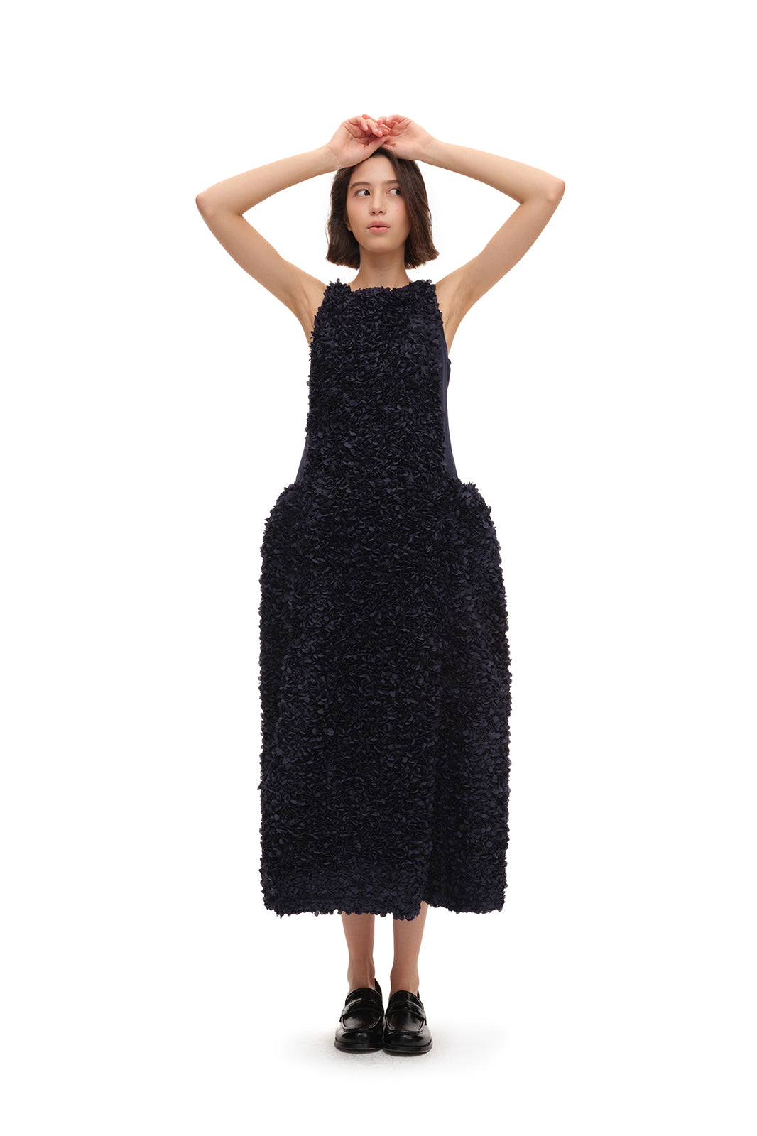 CHICCHICK Floral Petal-Embroidered Dress