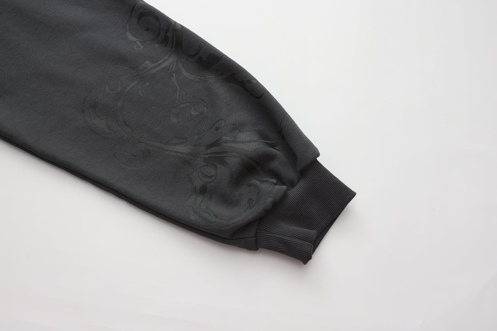FAYCHUI Baroque Gold Foil Graphic Zip Hoodie