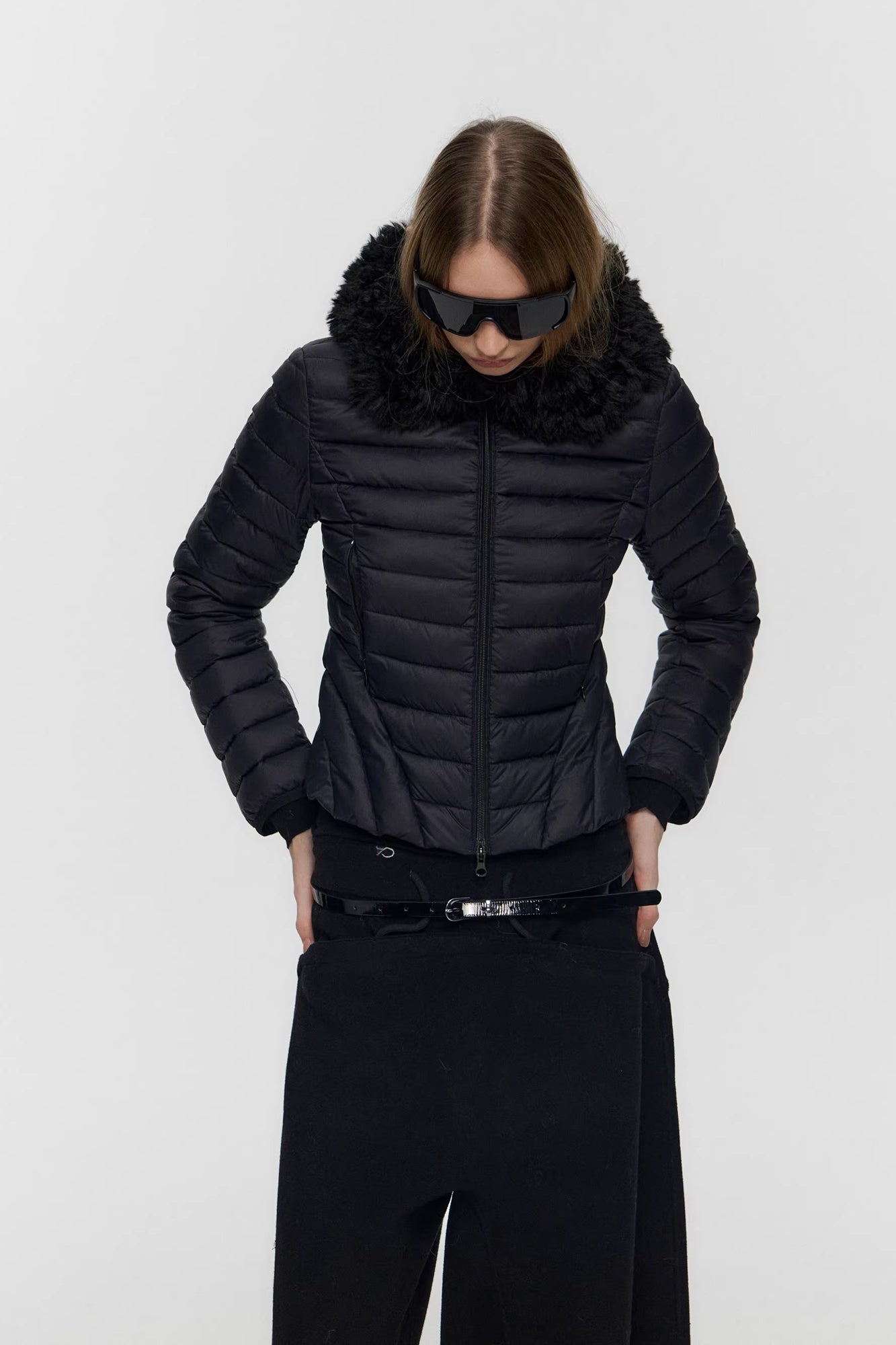10AMSOTIIIIIIRED Detachable Faux-Fur Quilted Down Jacket