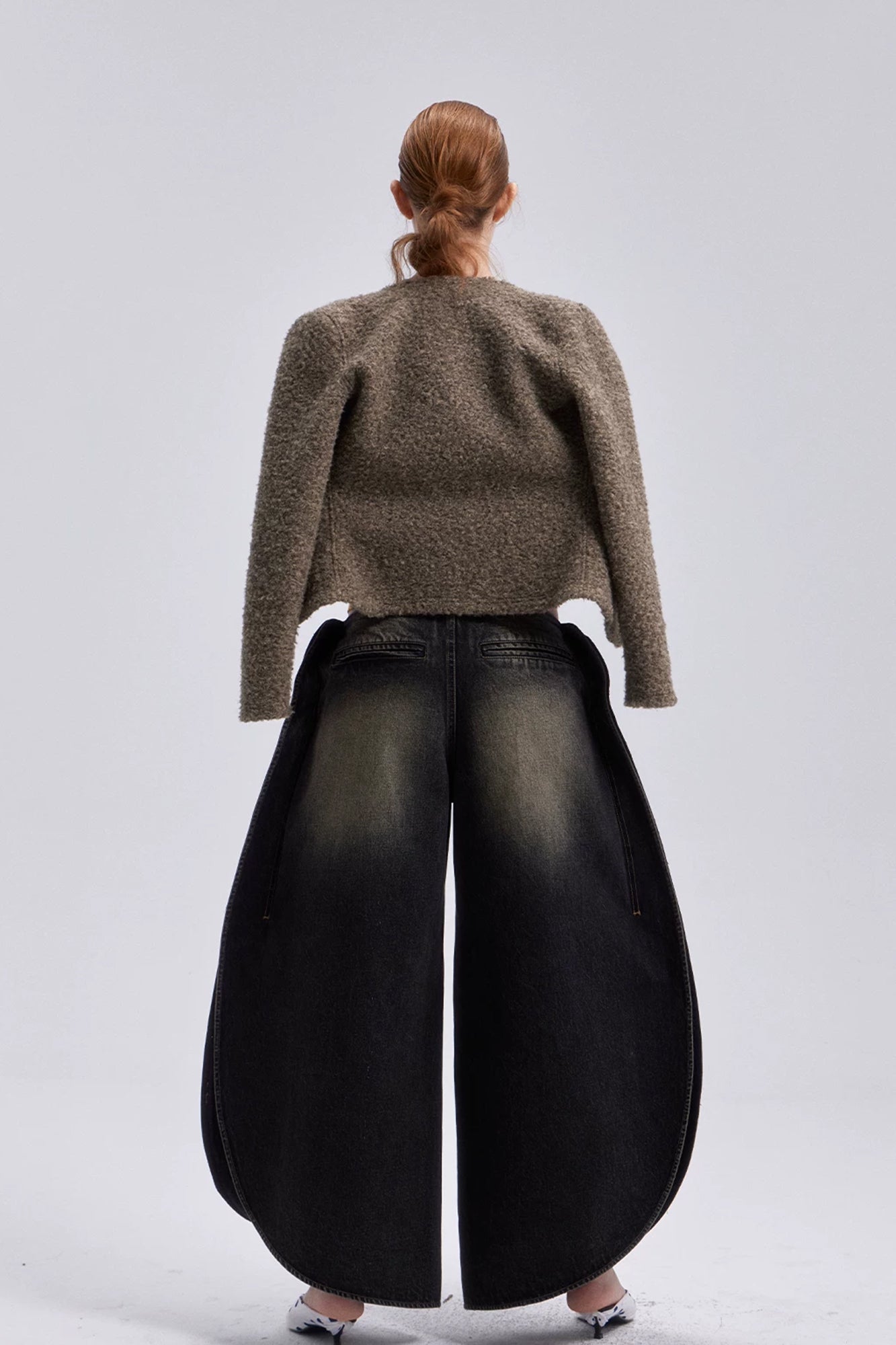 VERSION9 Dirty Fit Barrel-Leg Jeans