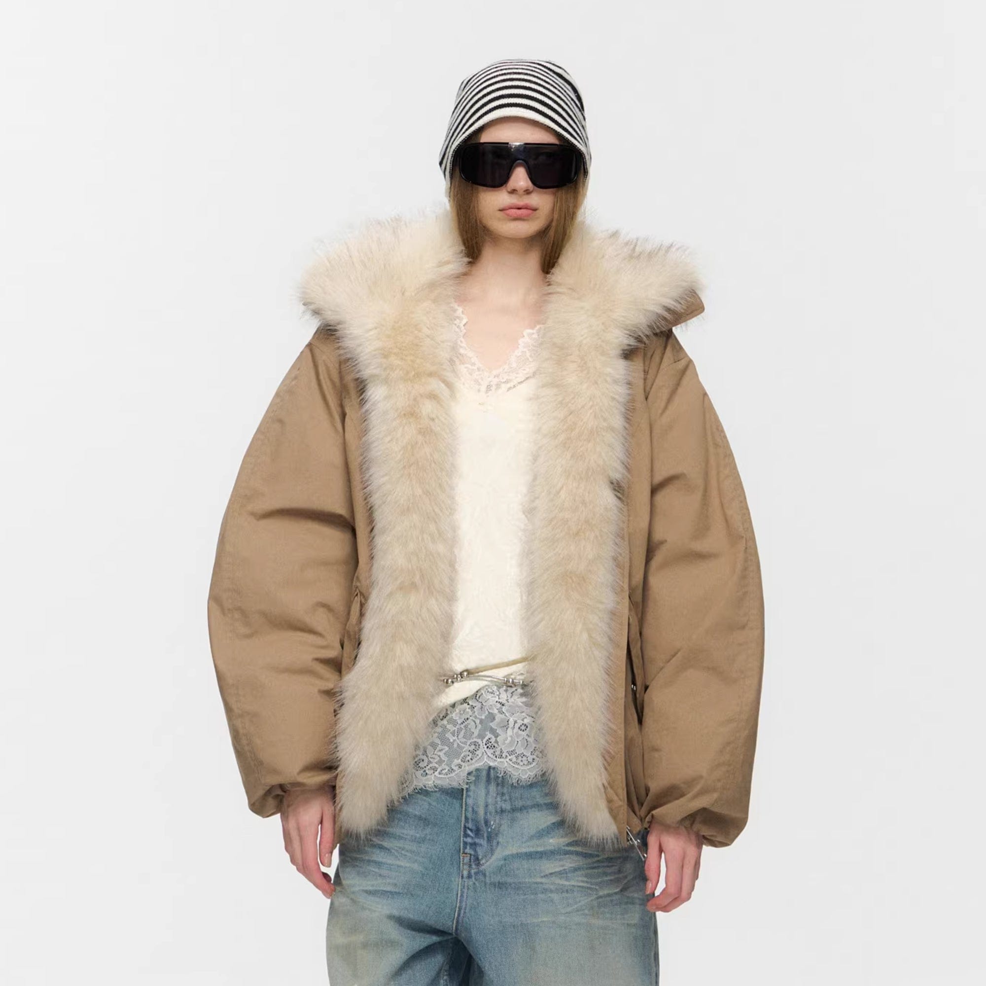 10AMSOTIIIIIIRED Water-Repellent Duck Down Puffer Jacket