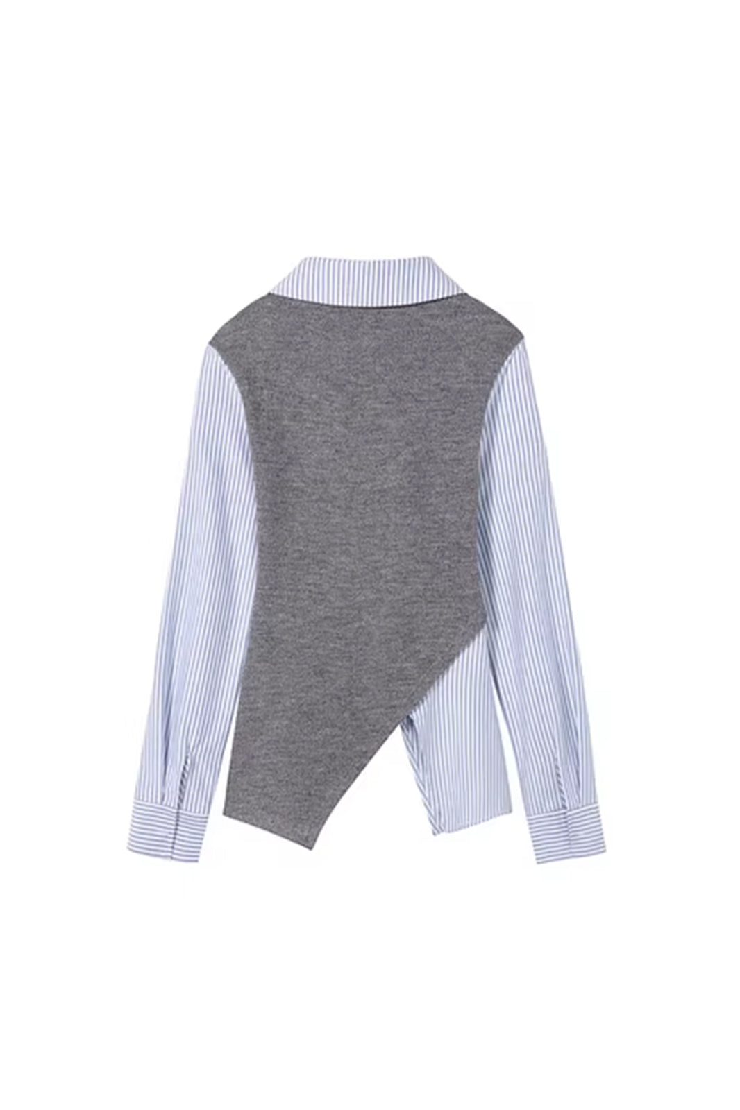 SOFITTE Asymmetric Faux-Layer Tie Graphic Knit Vest Shirt