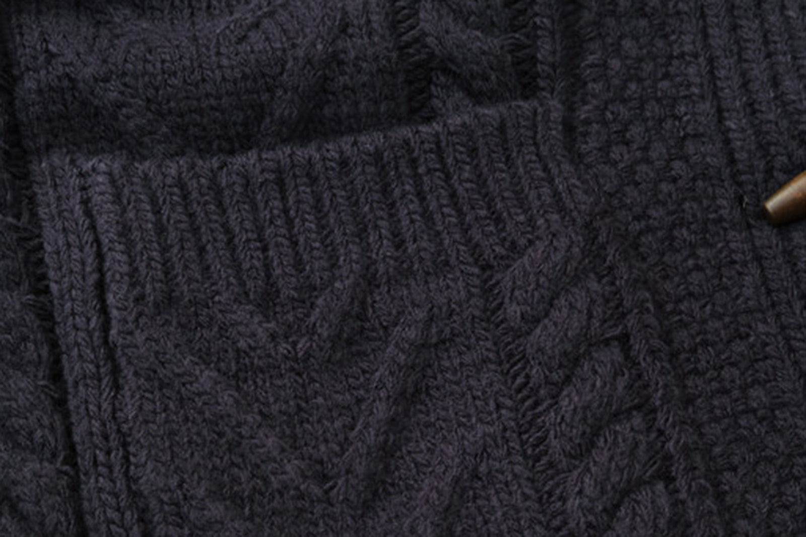 LIVINGTOWN Toggle Wool-Blend Tab Collar Cardigan