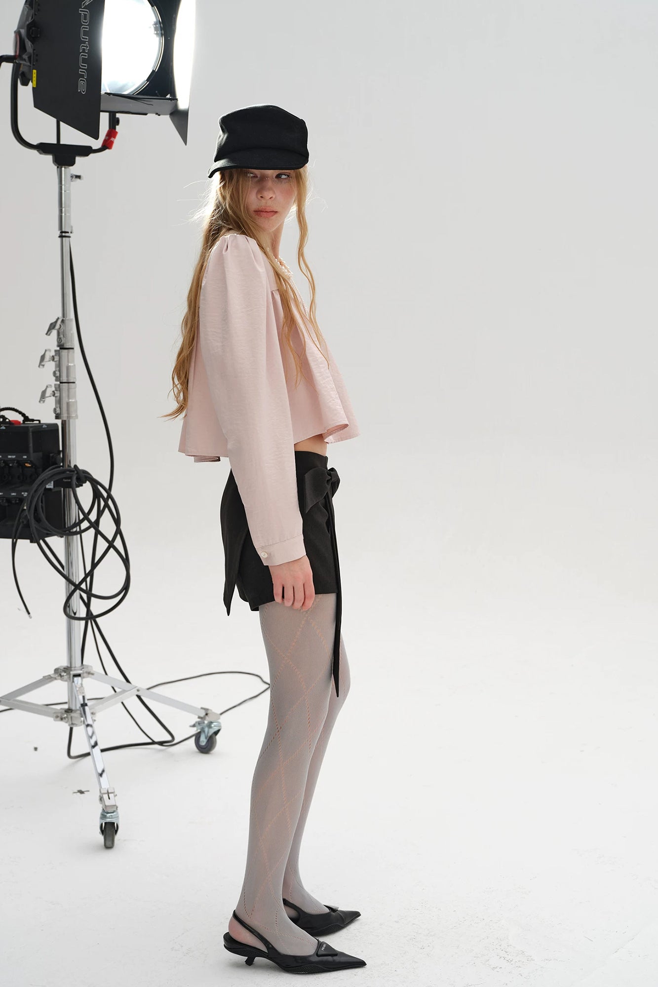 LAYERS Asymmetrical Bow Wrap Skort