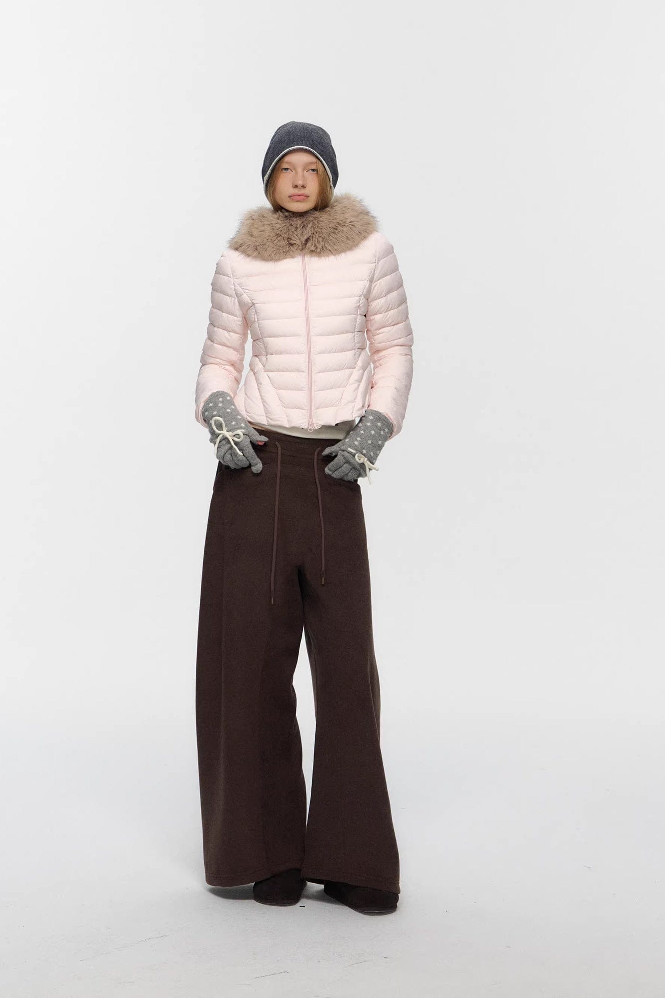 10AMSOTIIIIIIRED Detachable Faux-Fur Quilted Down Jacket