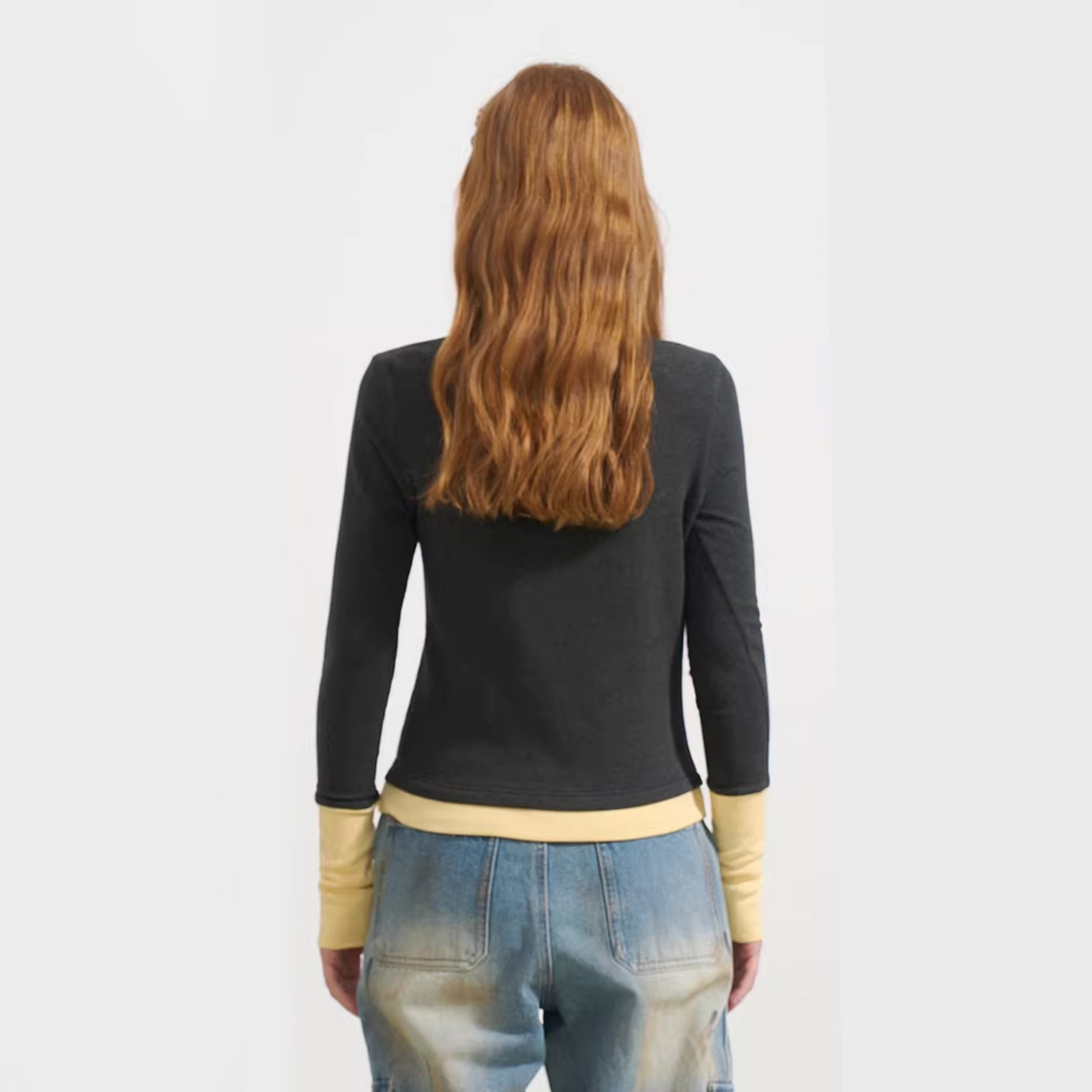 SOFITTE Collared Faux Layered Long-Sleeve Tee