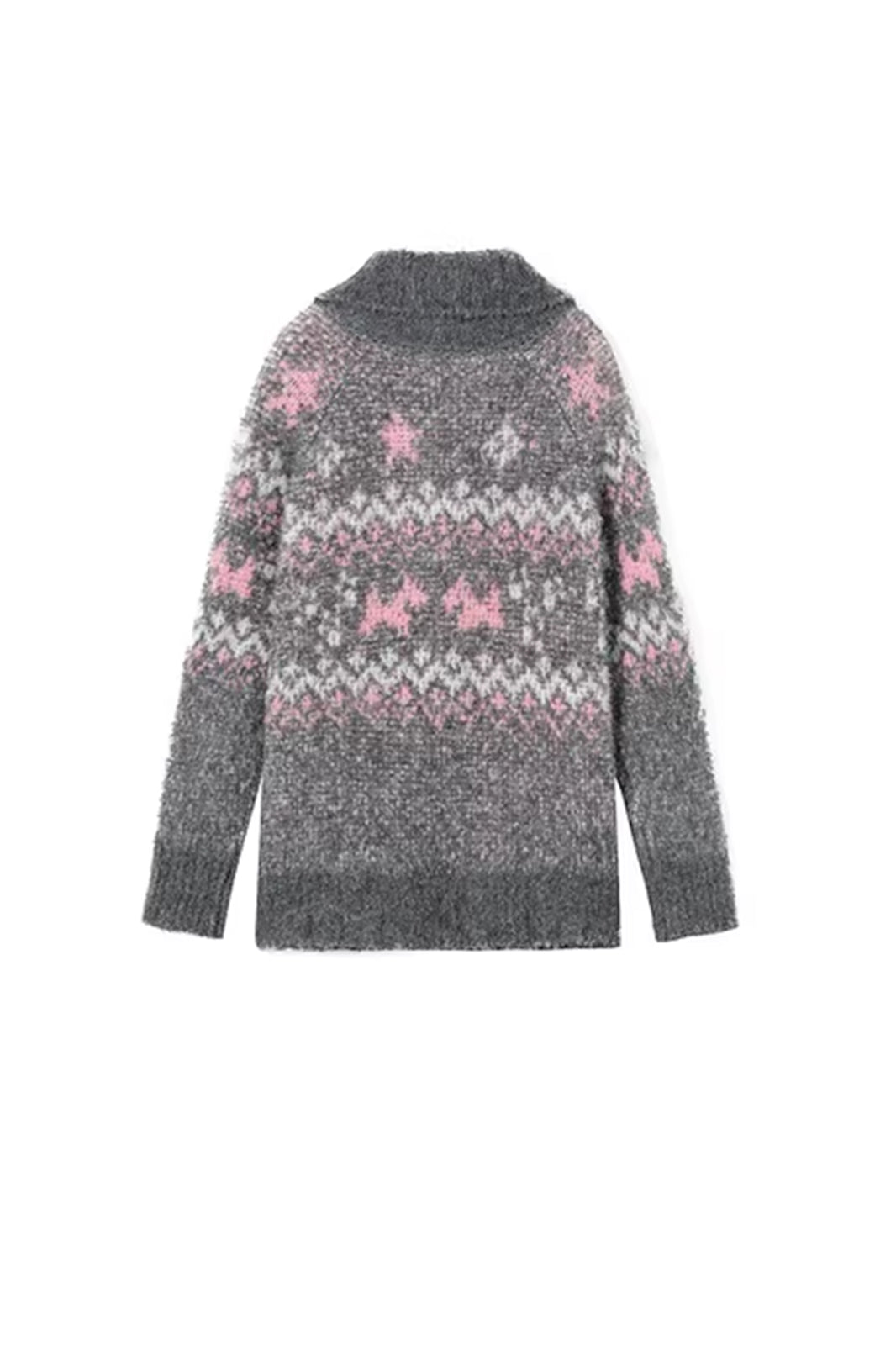 SOFITTE Labeled Fair Isle Bouclé Knit Cardigan