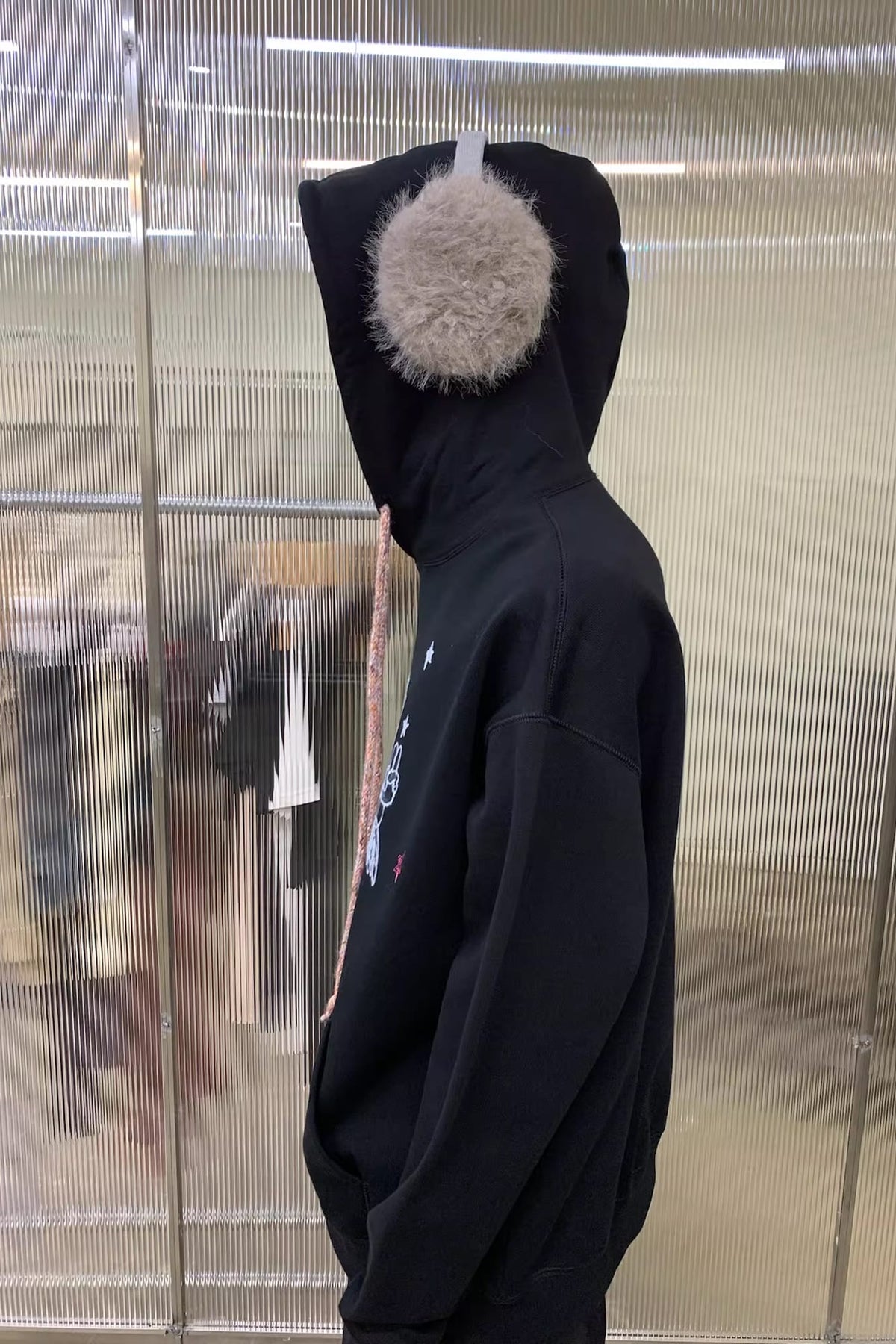 NEVERSEEZ Angel Star Cartoon Graphic Hoodie