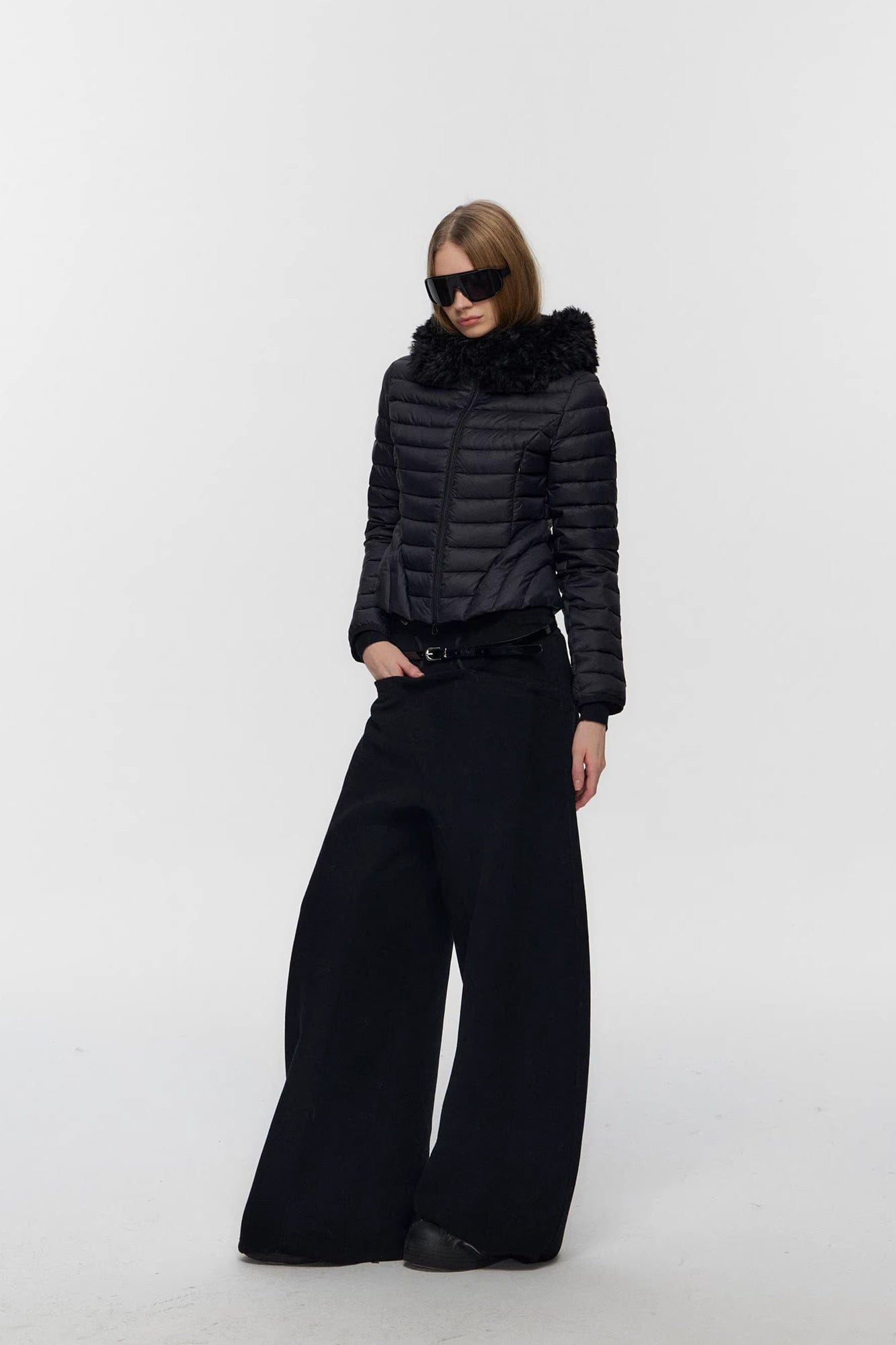 10AMSOTIIIIIIRED Detachable Faux-Fur Quilted Down Jacket