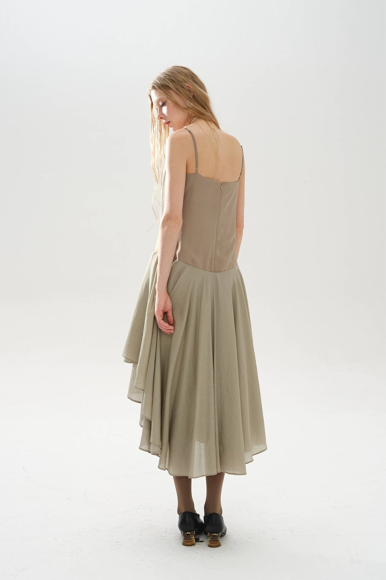 LAYERS Paneled Layered Slip Dress