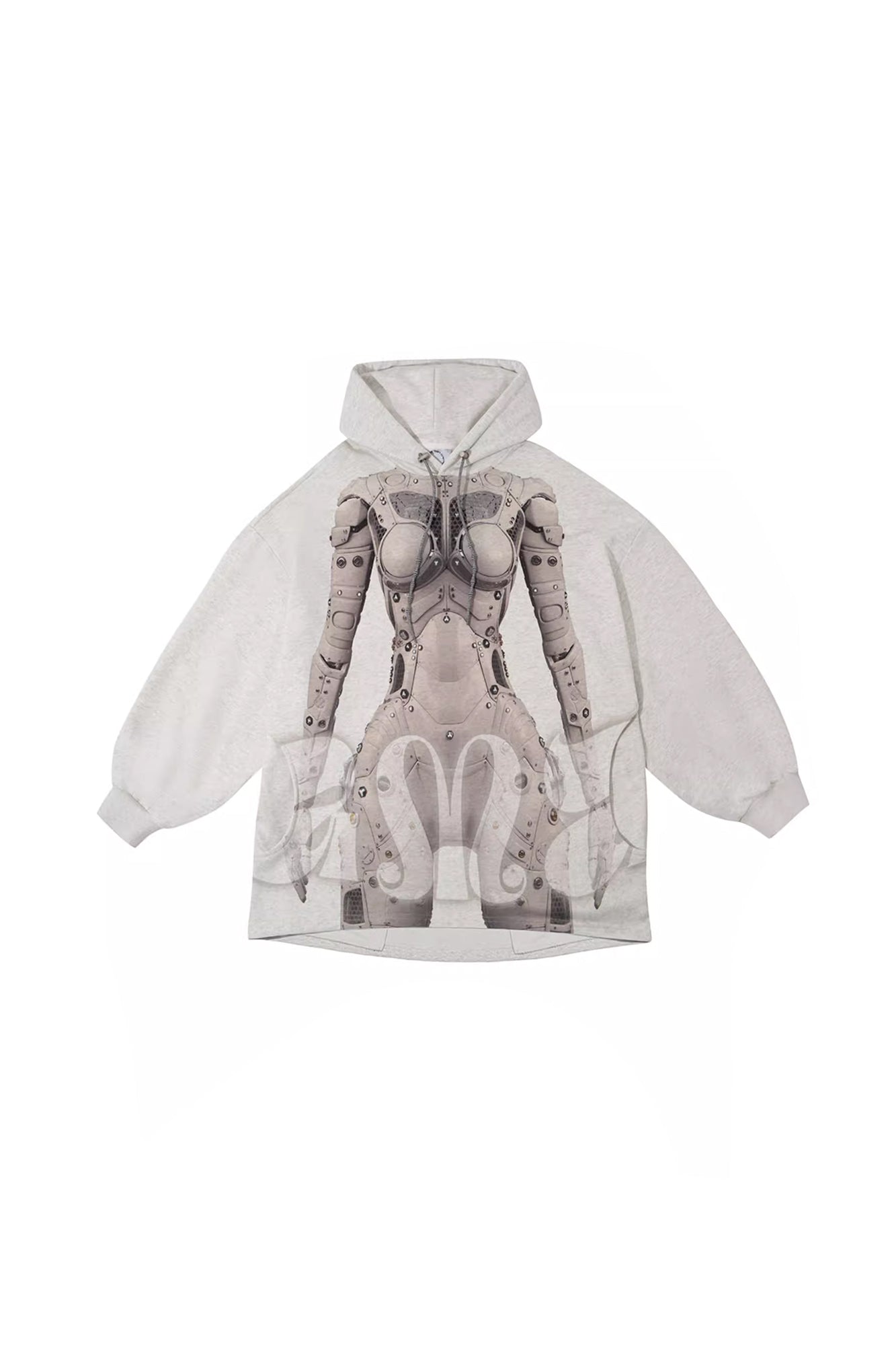 DAMAGE ASIA Cyber Robot Graphic Oversized Hoodie