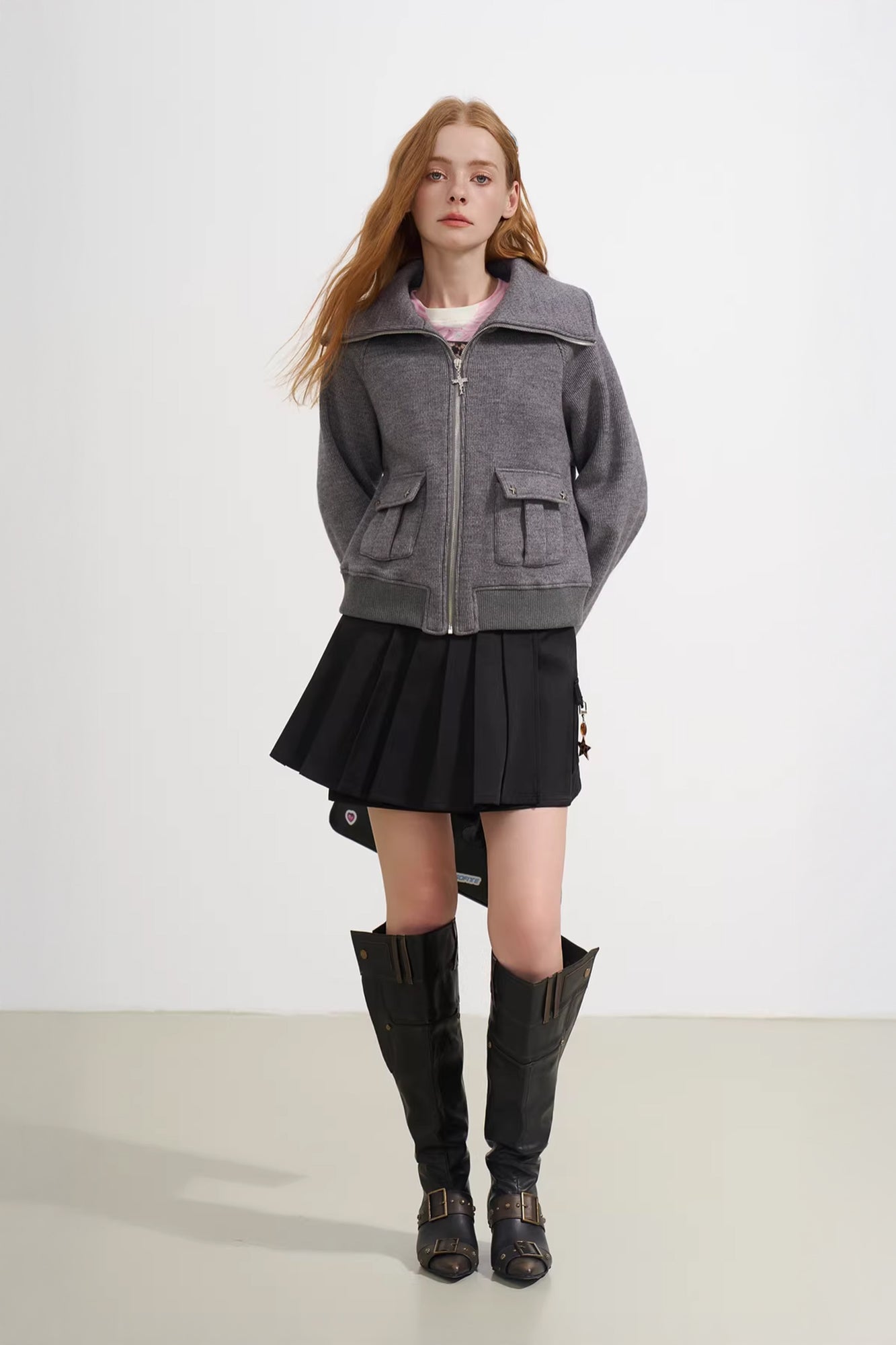 SOFITTE Utility Pockets Ribbed Jacket