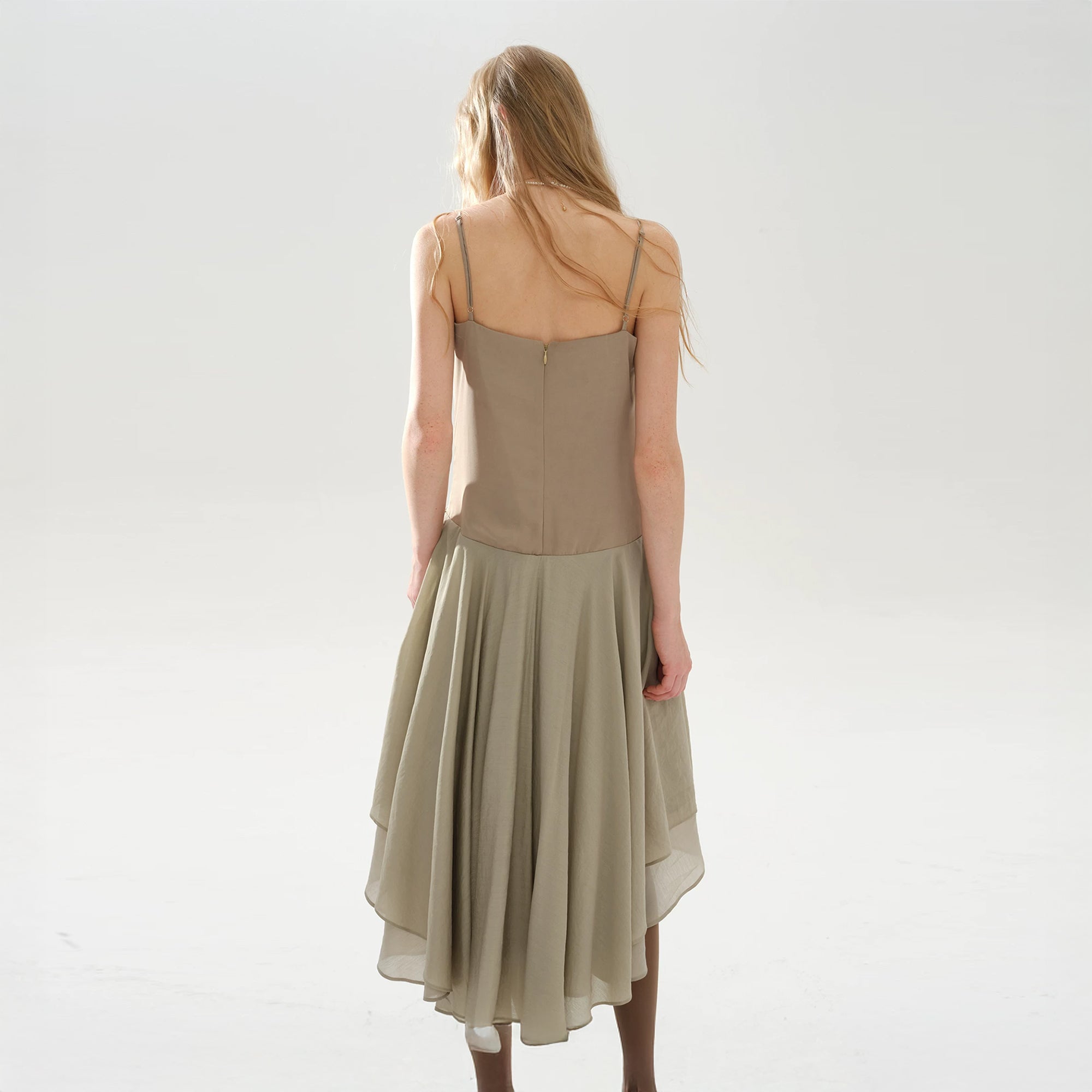 LAYERS Paneled Layered Slip Dress