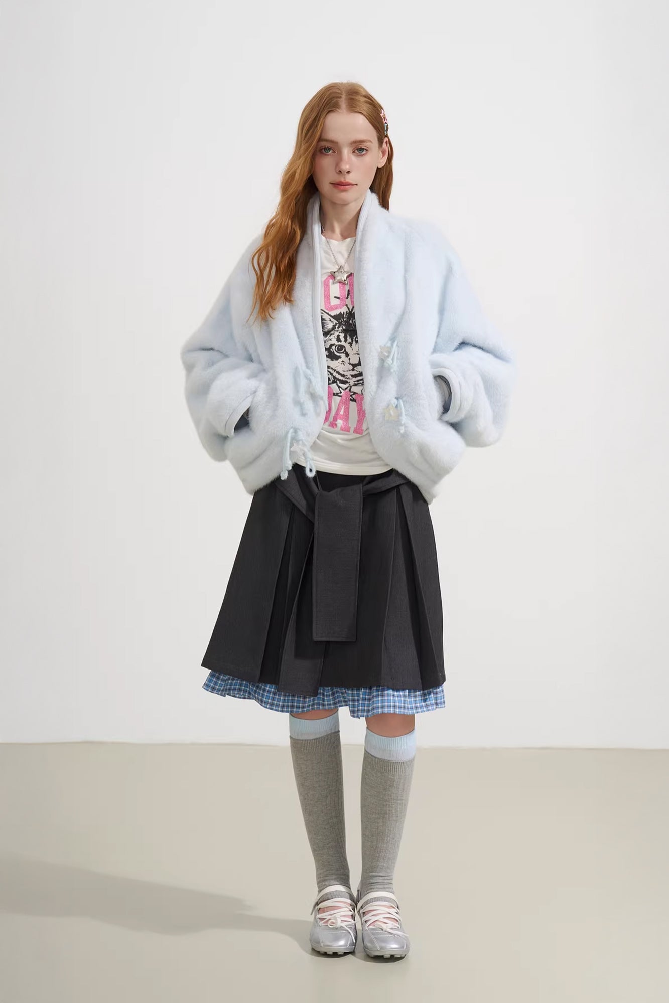 SOFITTE Toggle Faux-Fur Drop-Shoulder Oversized Jacket