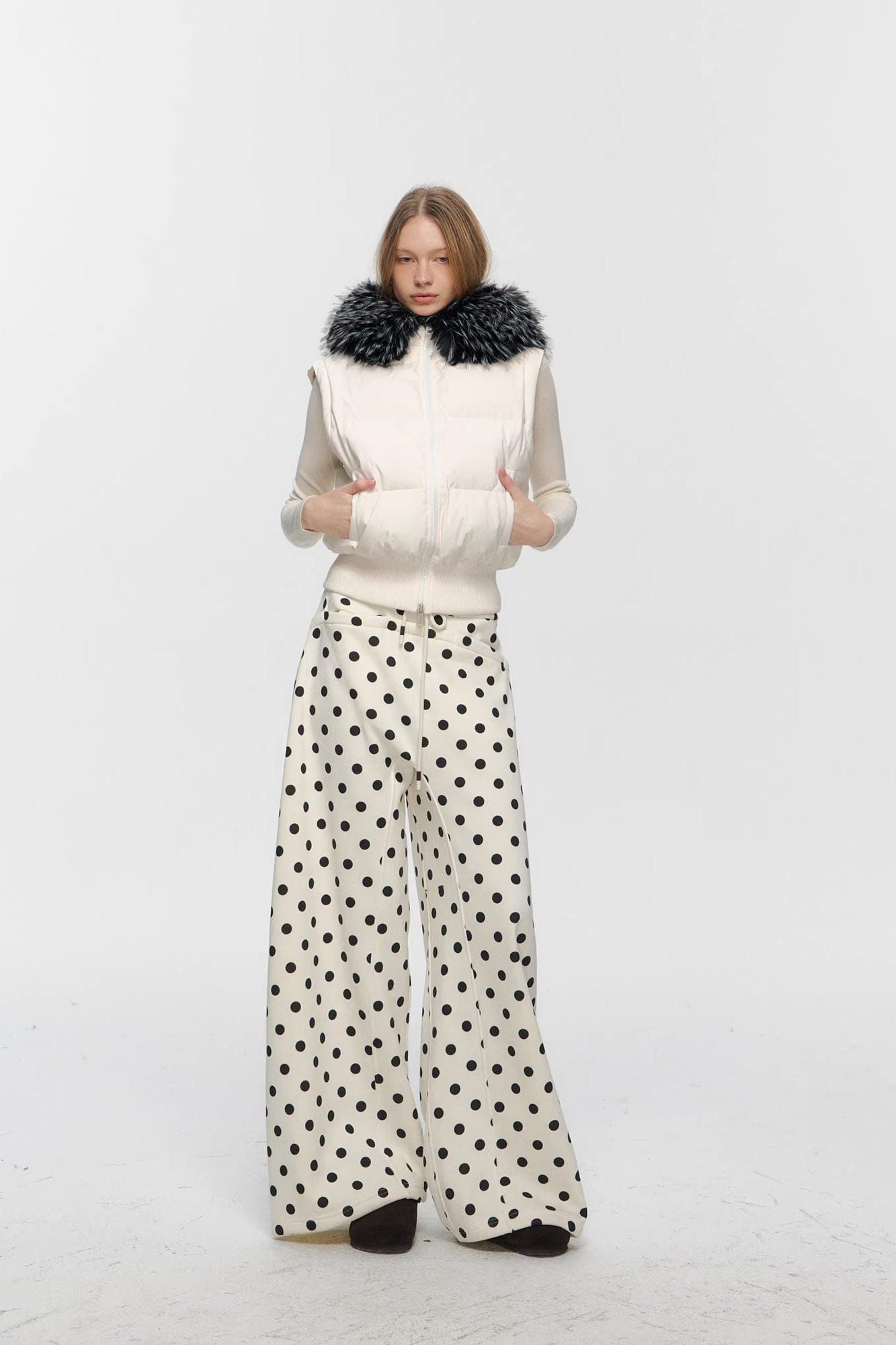 10AMSOTIIIIIIRED Detachable Sleeves Down Puffer Jacket