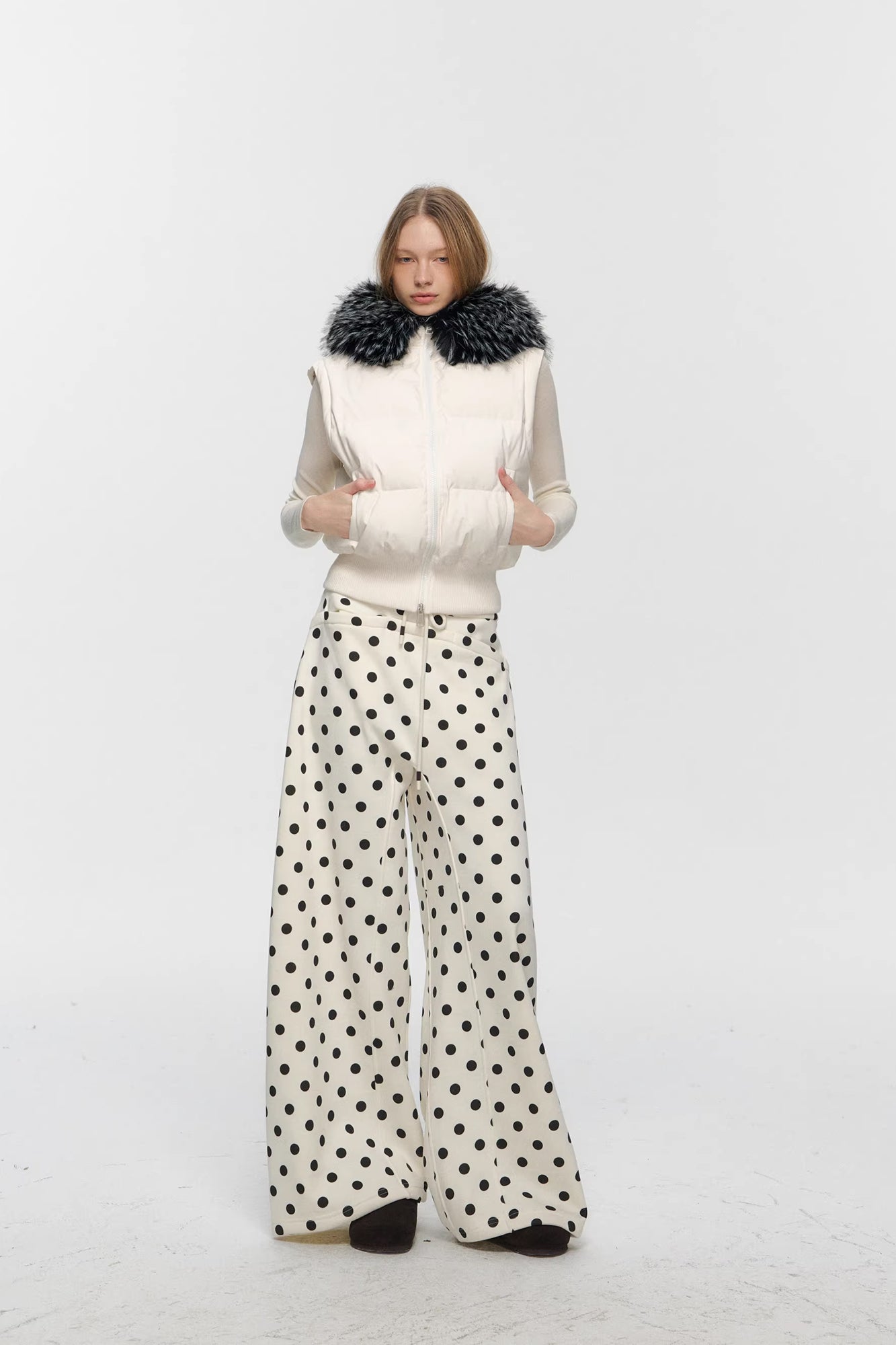 10AMSOTIIIIIIRED Detachable Sleeves Down Puffer Jacket