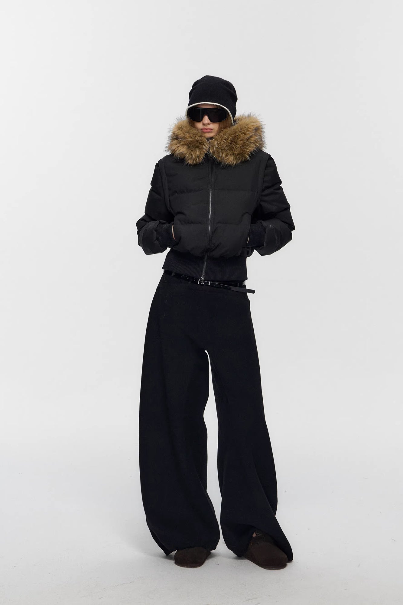 10AMSOTIIIIIIRED Detachable Sleeves Down Puffer Jacket