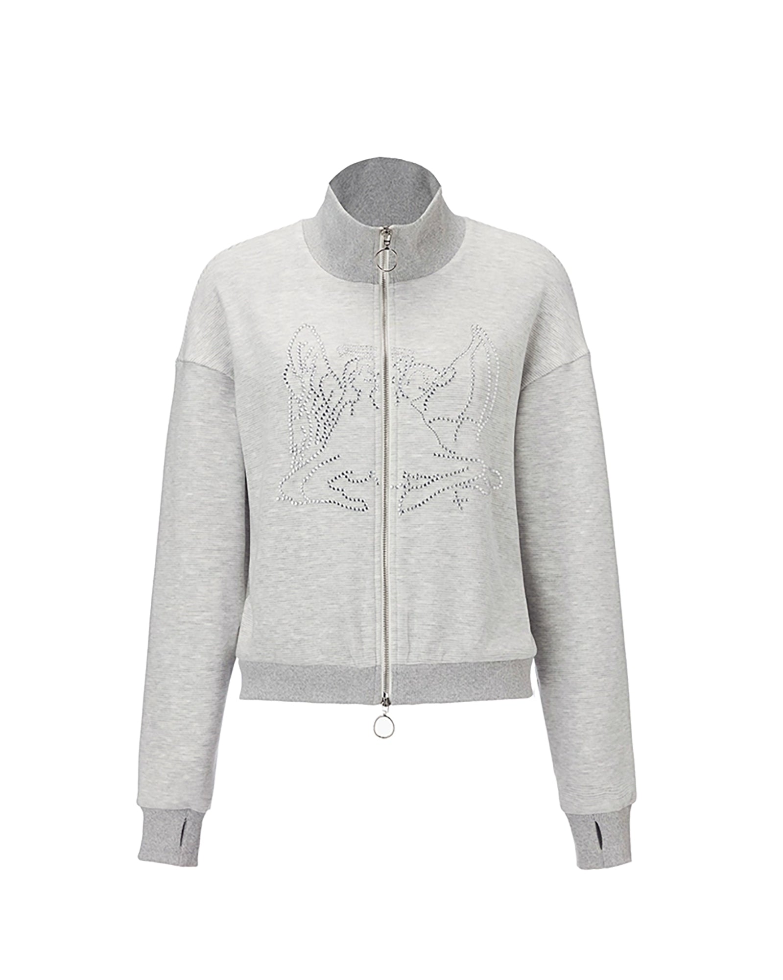 EMOHA Diamond Angel Stand Collar Jacket