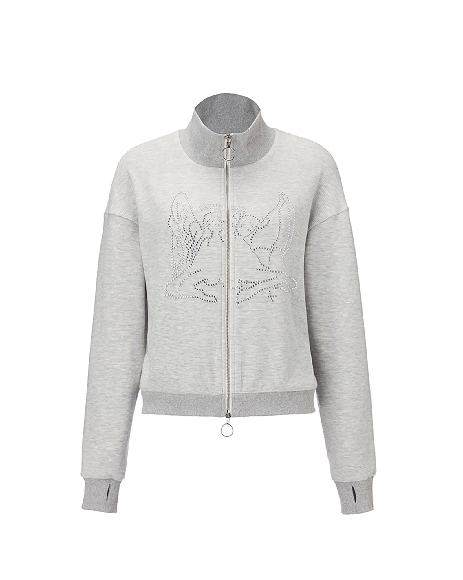 EMOHA Diamond Angel Stand Collar Jacket