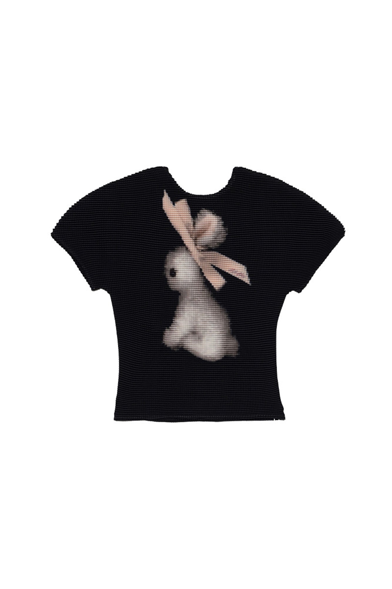 MOF Bunny Graphic Pleated T-Shirt