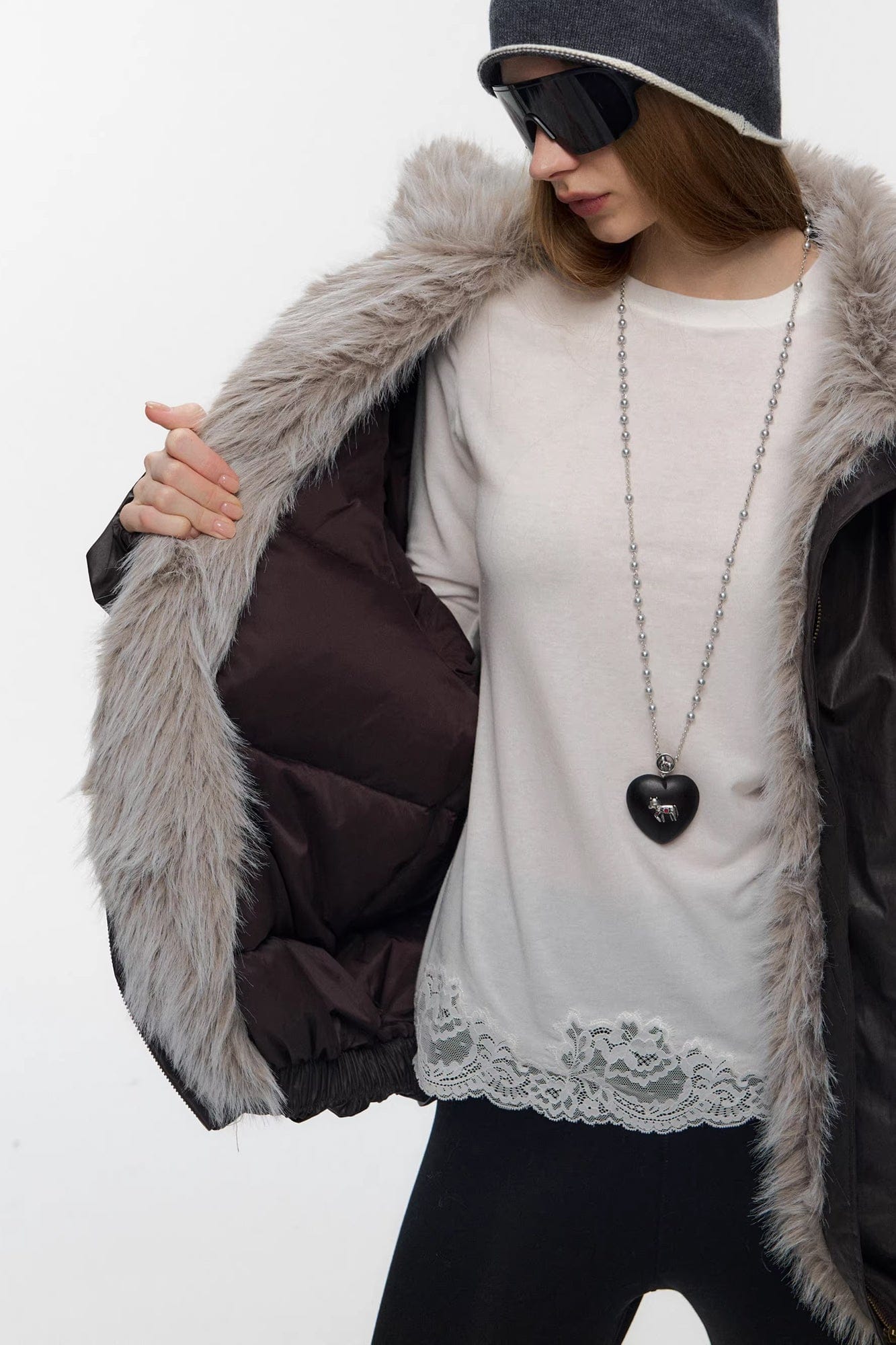 10AMSOTIIIIIIRED Water-Repellent Duck Down Puffer Jacket