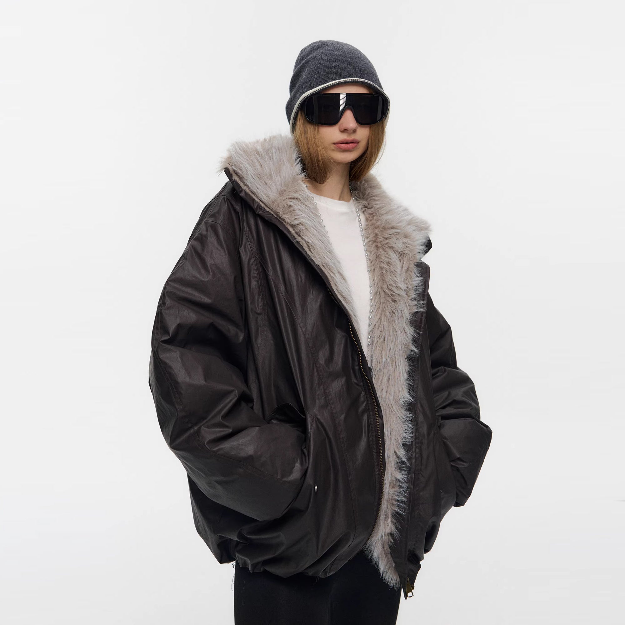 10AMSOTIIIIIIRED Water-Repellent Duck Down Puffer Jacket