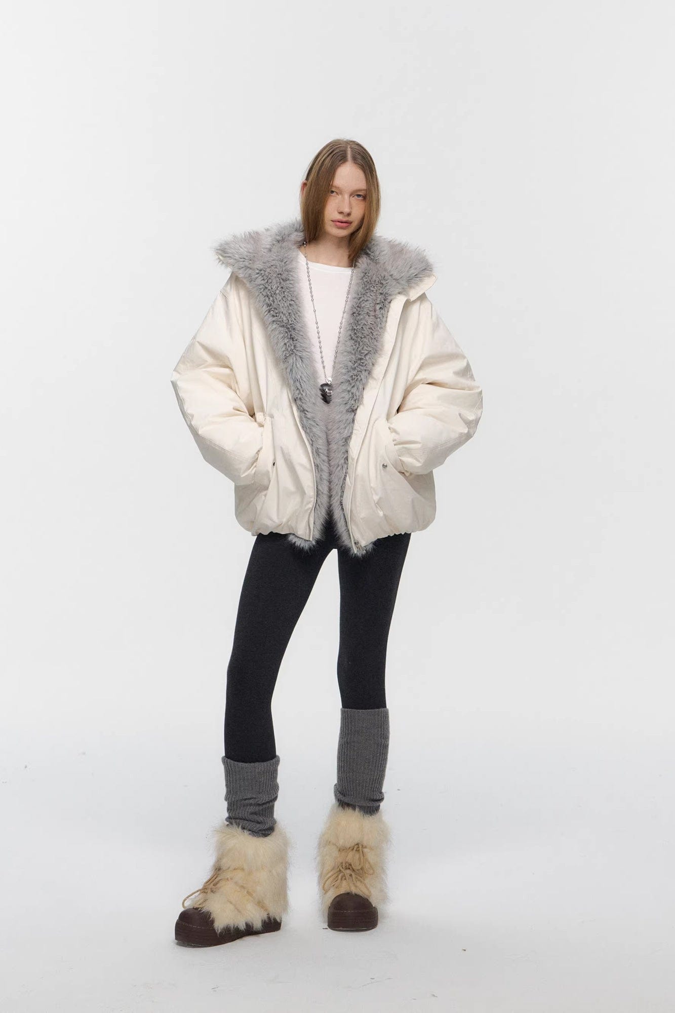 10AMSOTIIIIIIRED Water-Repellent Duck Down Puffer Jacket