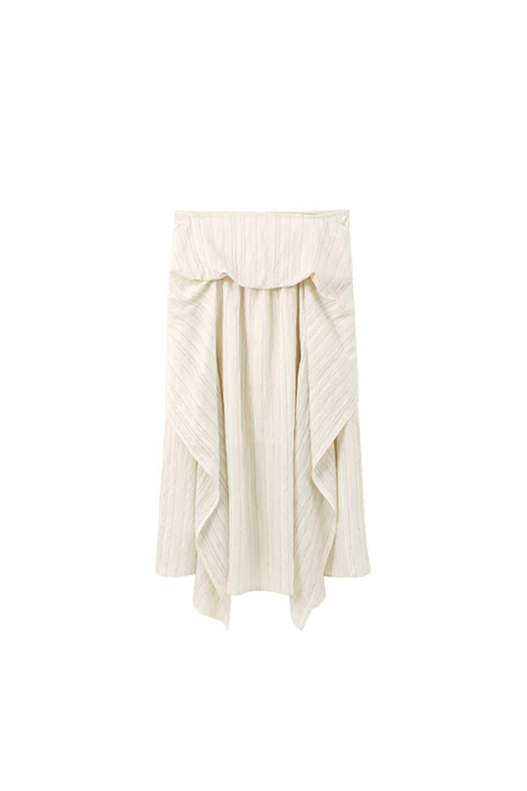 CAIRA Crinkled Cami Top & Layered Midi Skirt Set