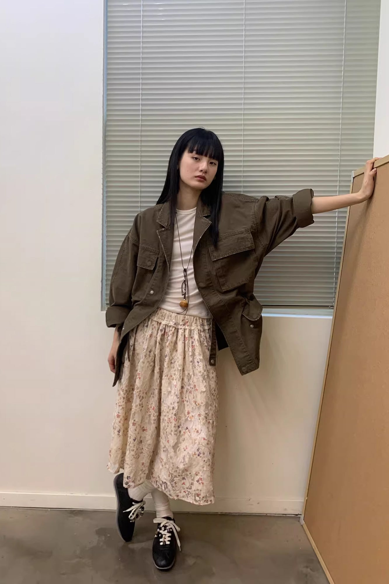 NEVERSEEZ Drawstring-Waist Utility Jacket