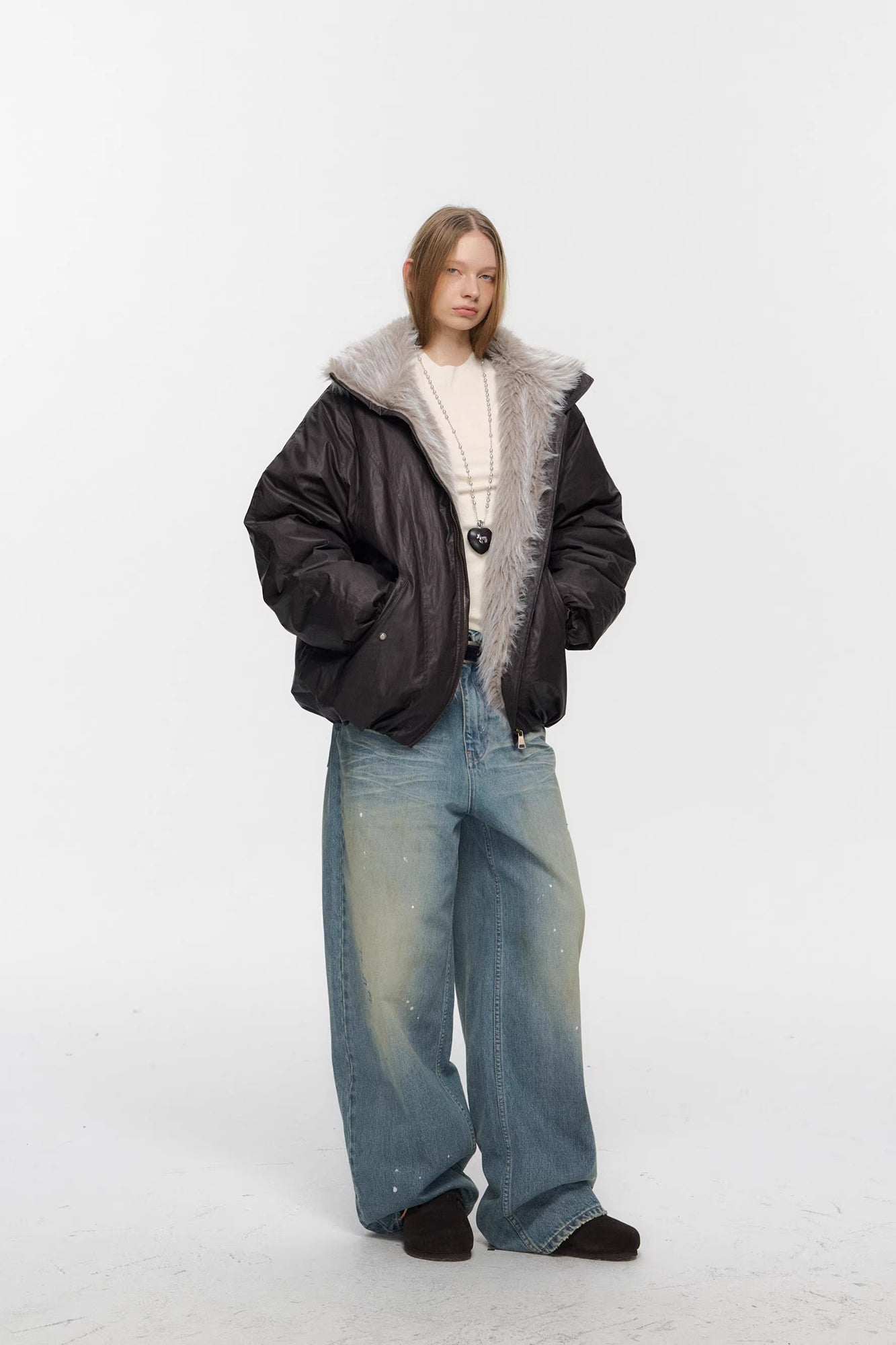 10AMSOTIIIIIIRED Water-Repellent Duck Down Puffer Jacket