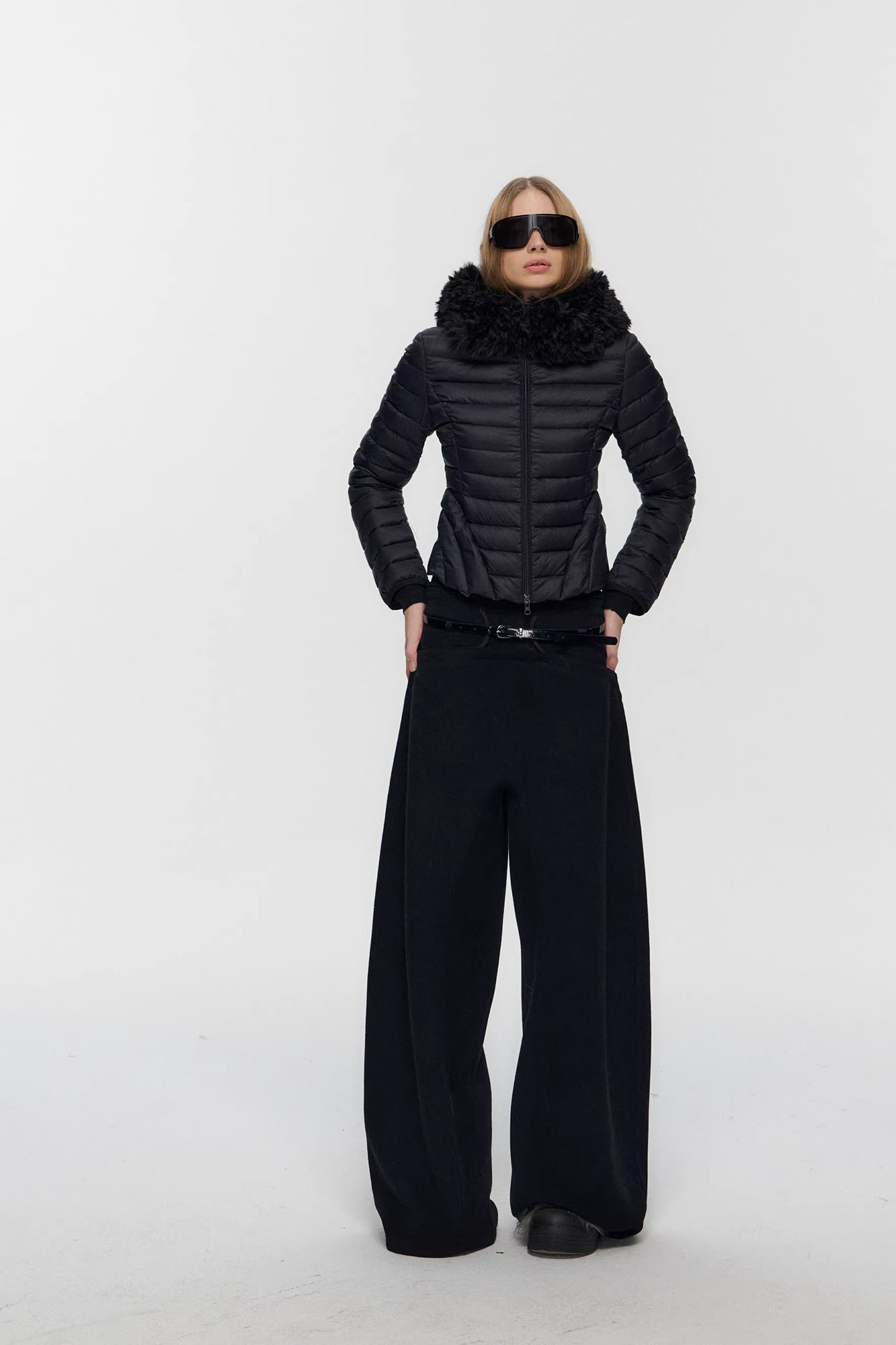 10AMSOTIIIIIIRED Detachable Faux-Fur Quilted Down Jacket