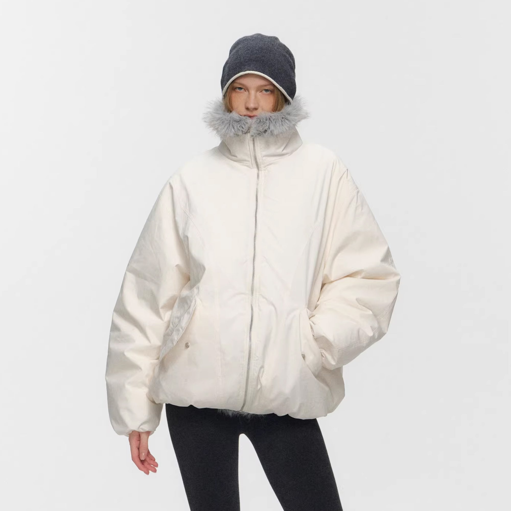 10AMSOTIIIIIIRED Water-Repellent Duck Down Puffer Jacket