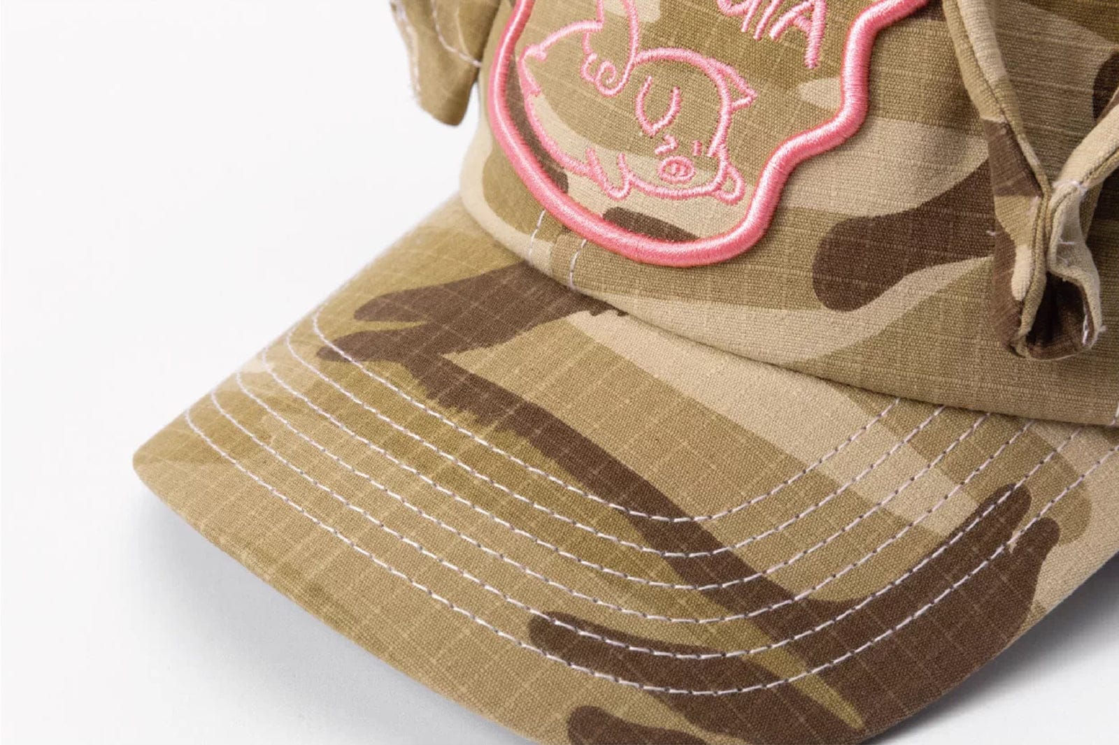 TWINBUTA Camo Pig Embroidered Cap