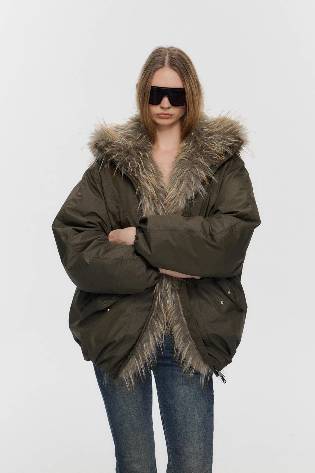 10AMSOTIIIIIIRED Water-Repellent Duck Down Puffer Jacket