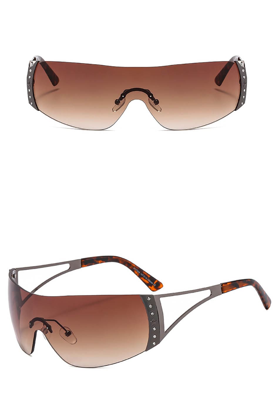 DAMAGE ASIA OPTICALS Rhinestone Frameless Sunglasses, premium urban and streetwear designers apparel on PROJECTISR.com, DAMAGE ASIA