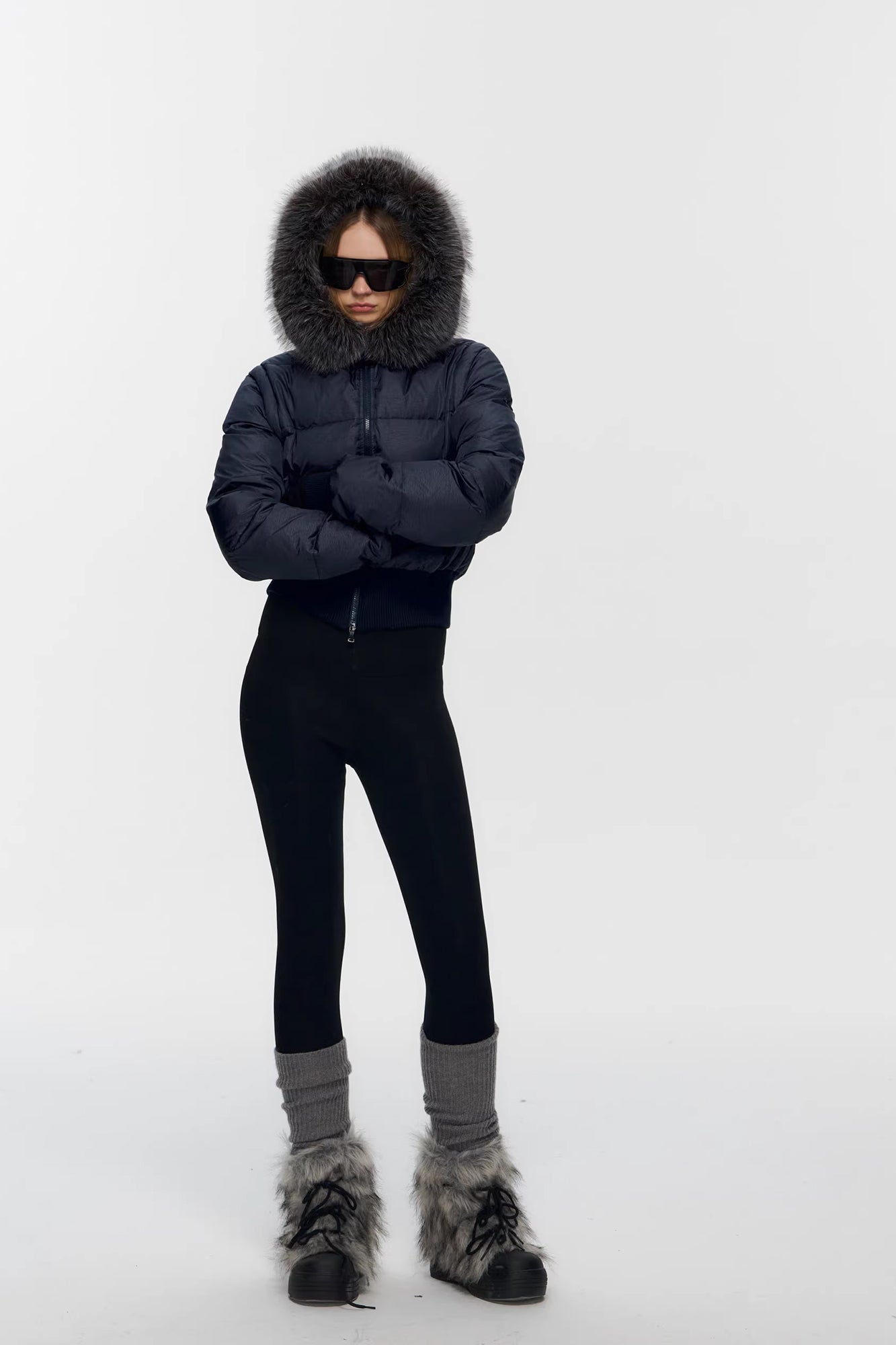 10AMSOTIIIIIIRED Detachable Sleeves Down Puffer Jacket