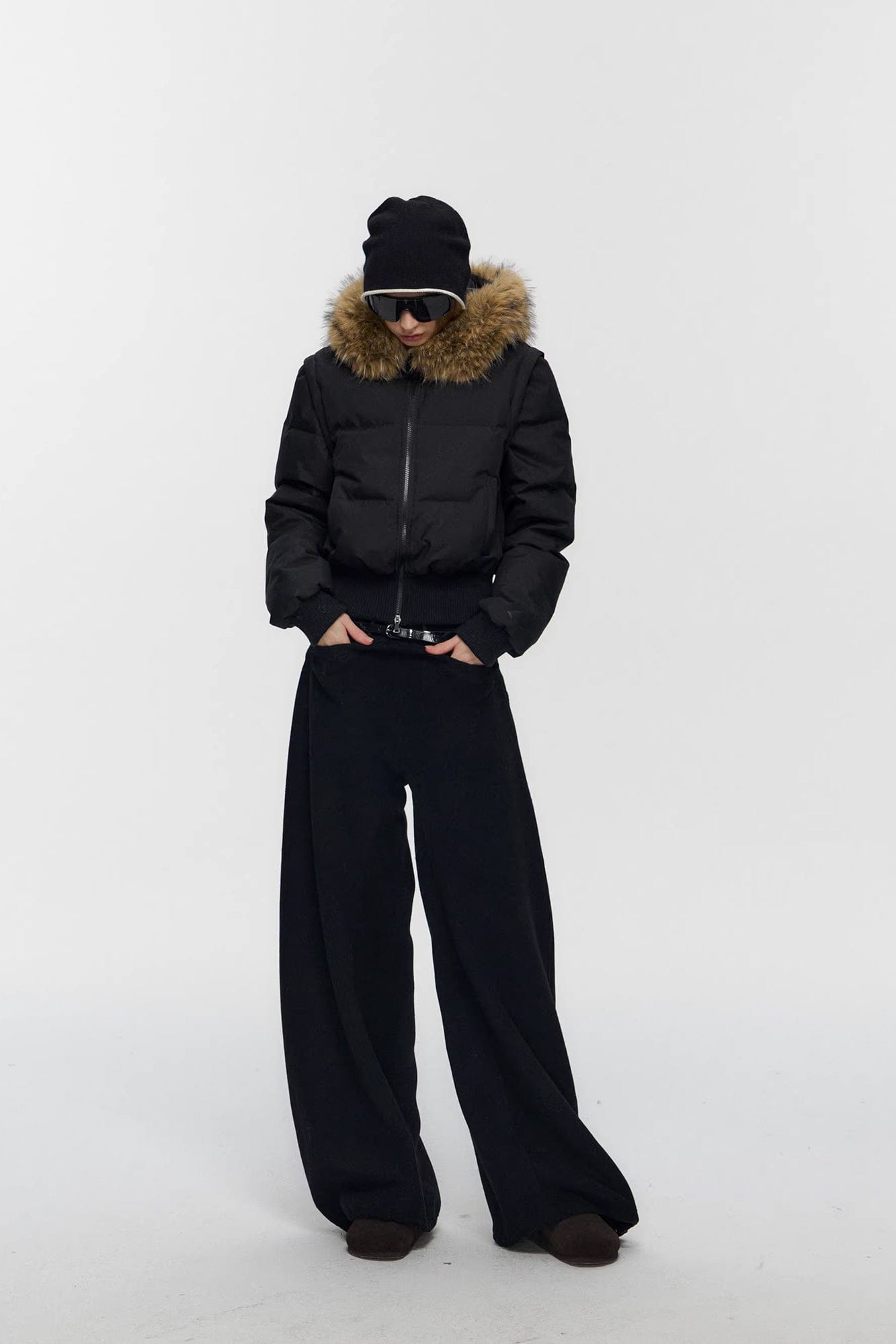 10AMSOTIIIIIIRED Detachable Sleeves Down Puffer Jacket