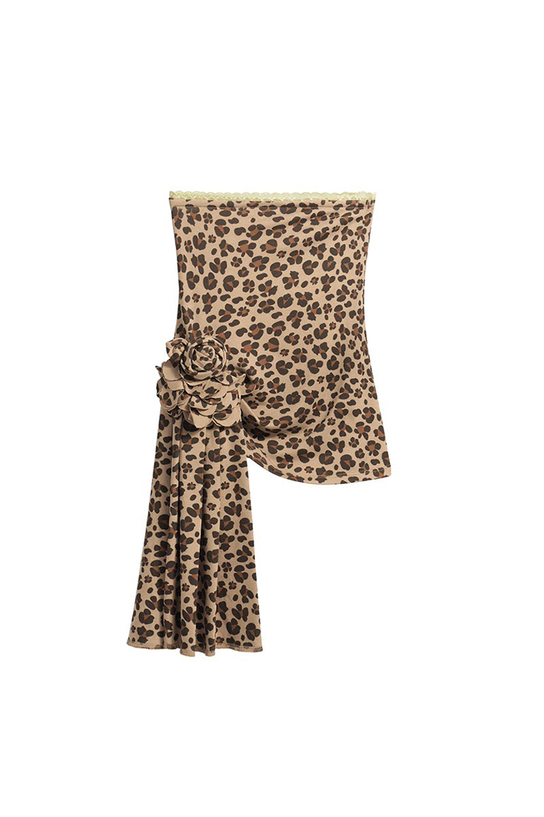 9266 STUDIO Rosette Draped Tube Top