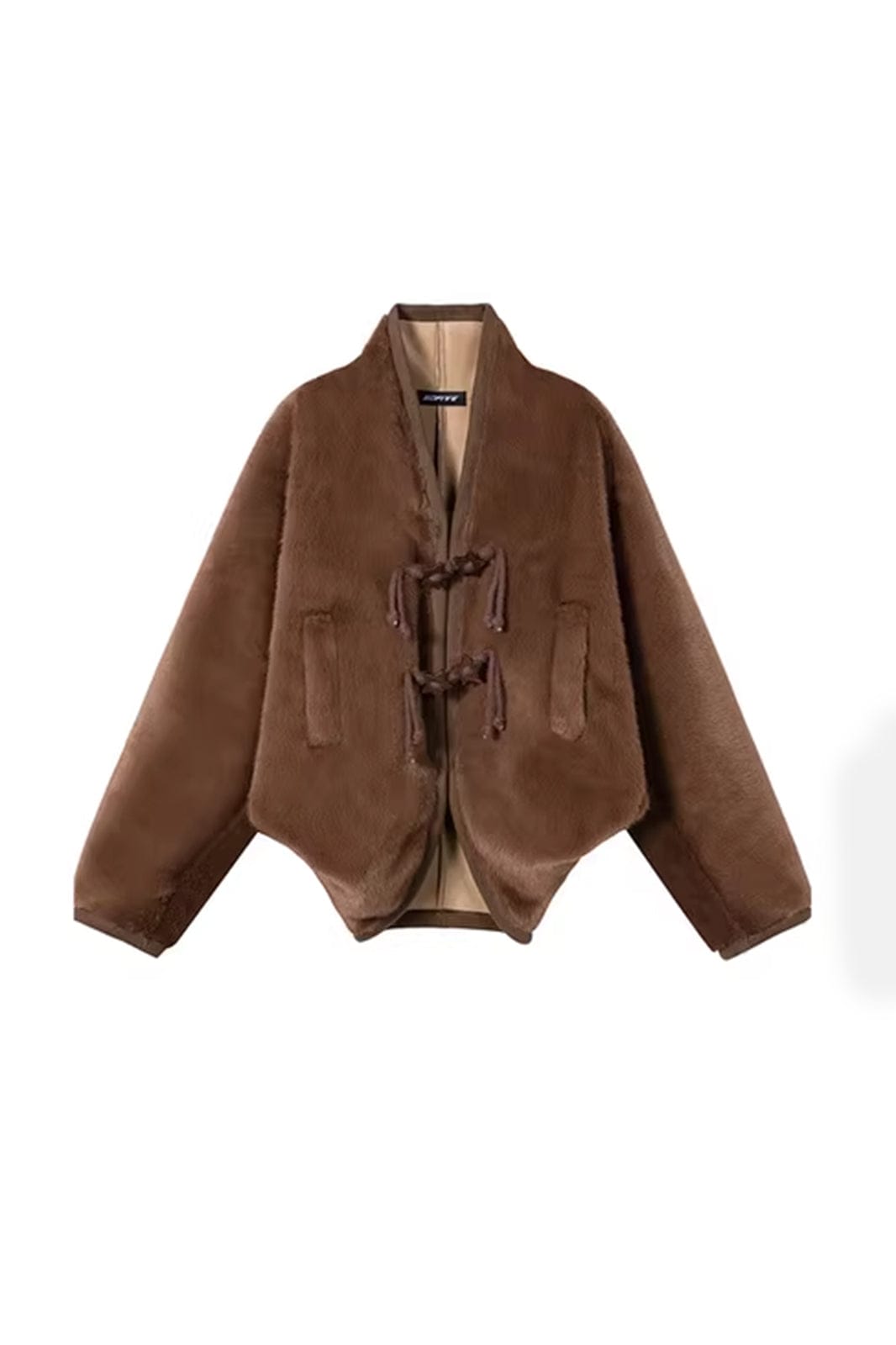 SOFITTE Toggle Faux-Fur Drop-Shoulder Oversized Jacket