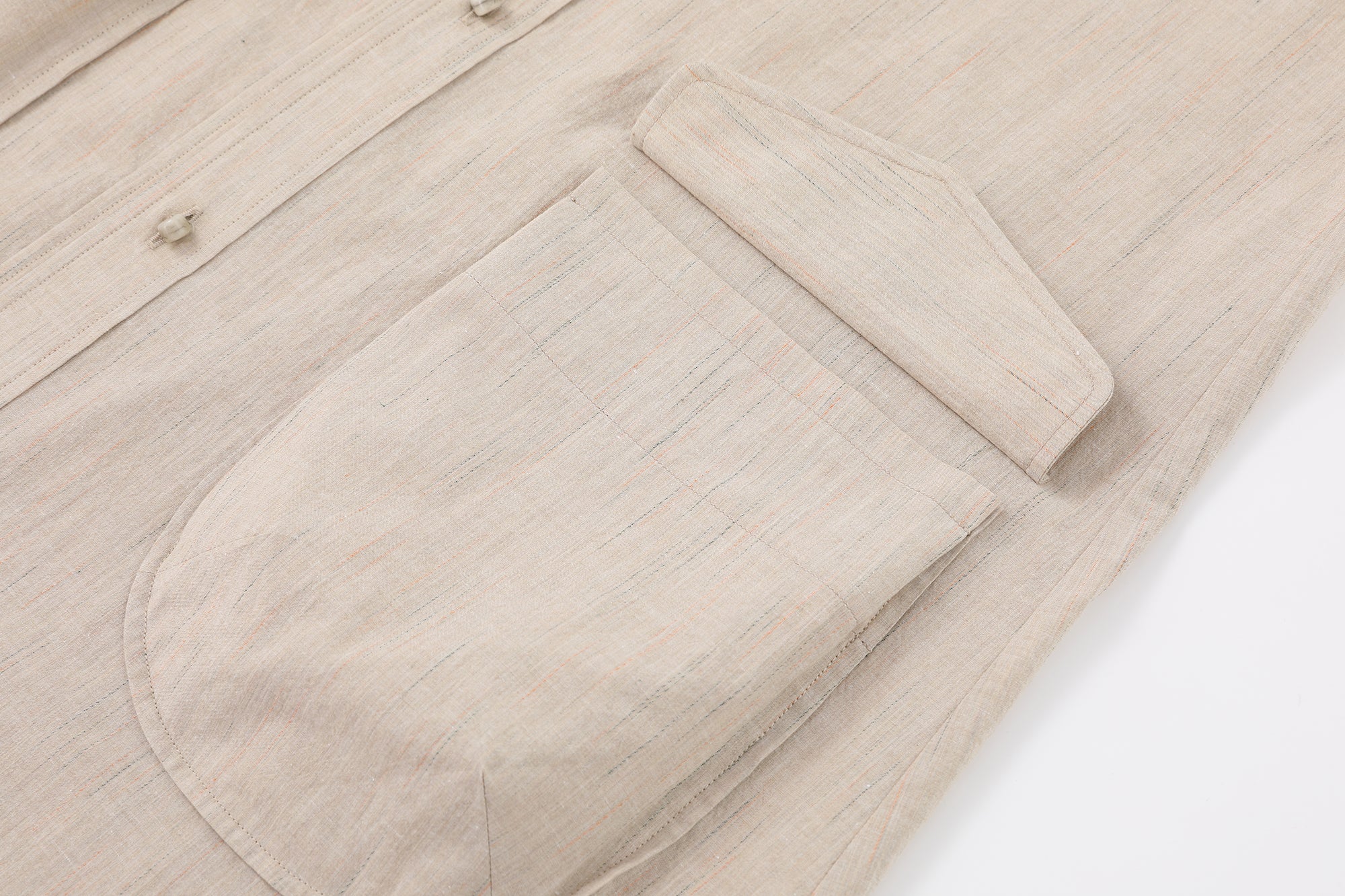 CAIRA Utility Pocket Button-Front Maxi Dress
