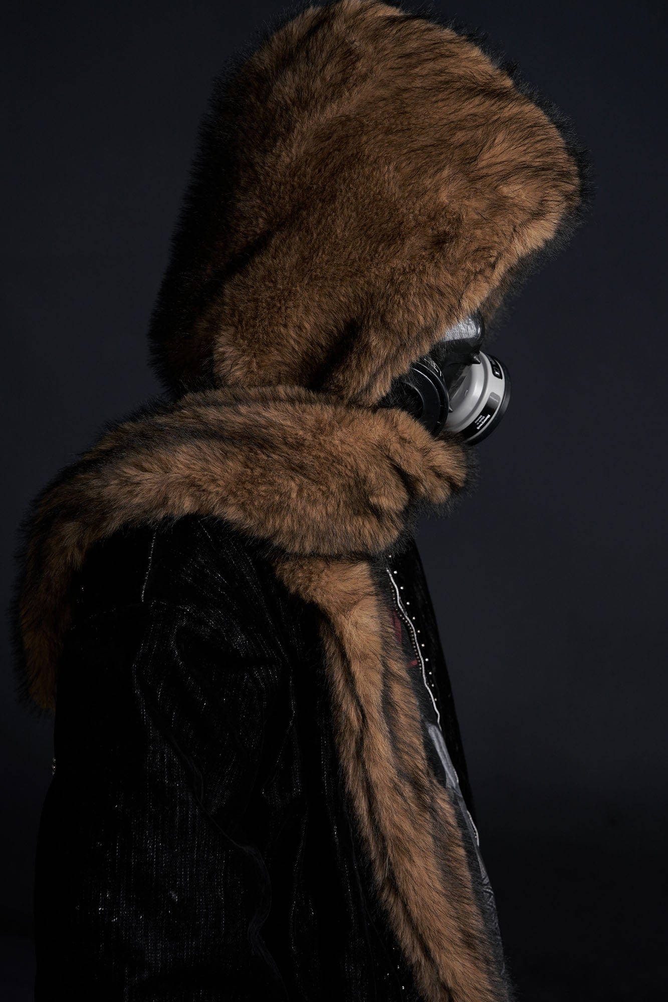 RECOVER ZONE Detachable Faux Fur Hood Studded Jacket, premium urban and streetwear designers apparel on PROJECTISR.com, RECOVER ZONE