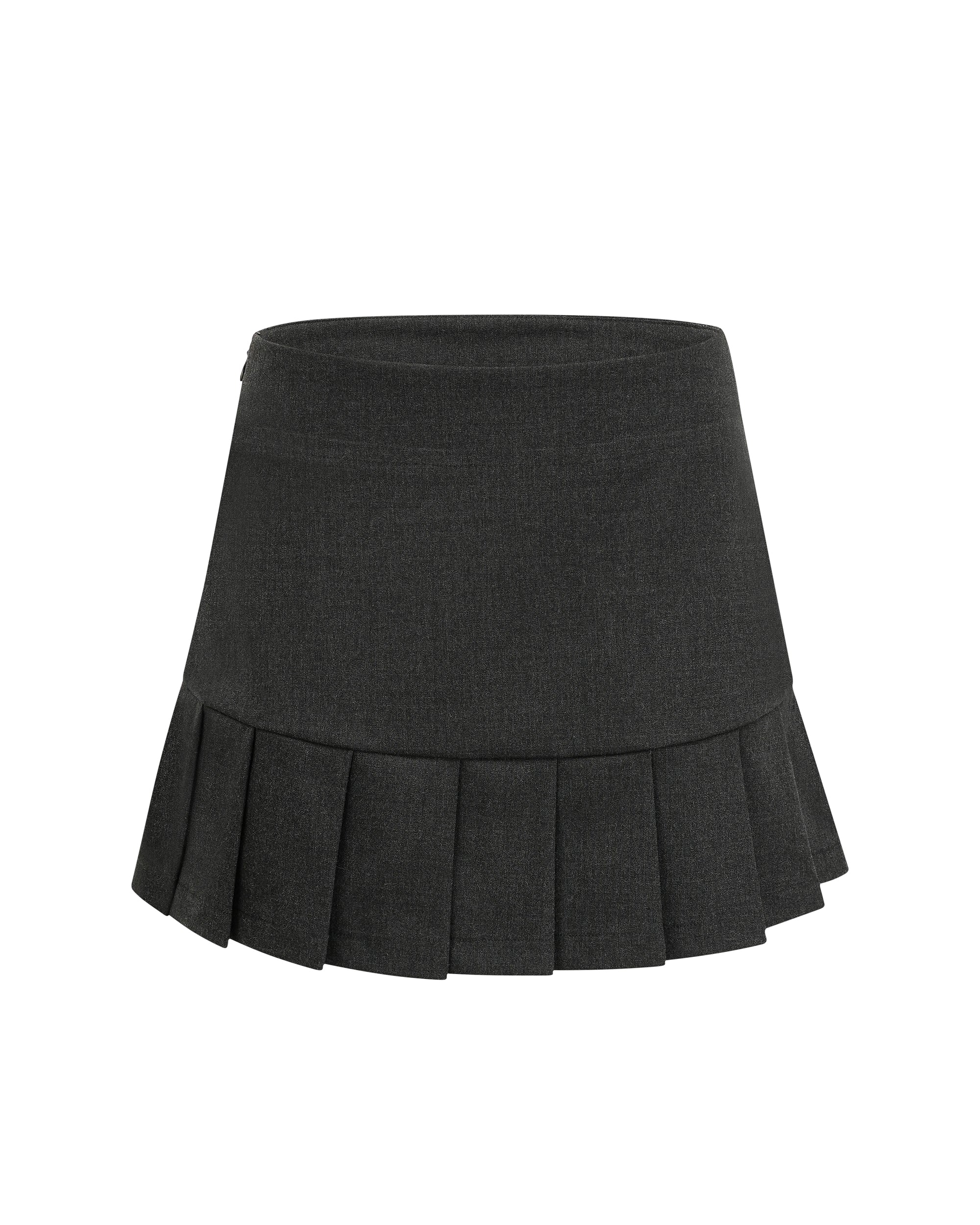 PCLA Modern Low-Rise Pleated Safety Mini Skirt