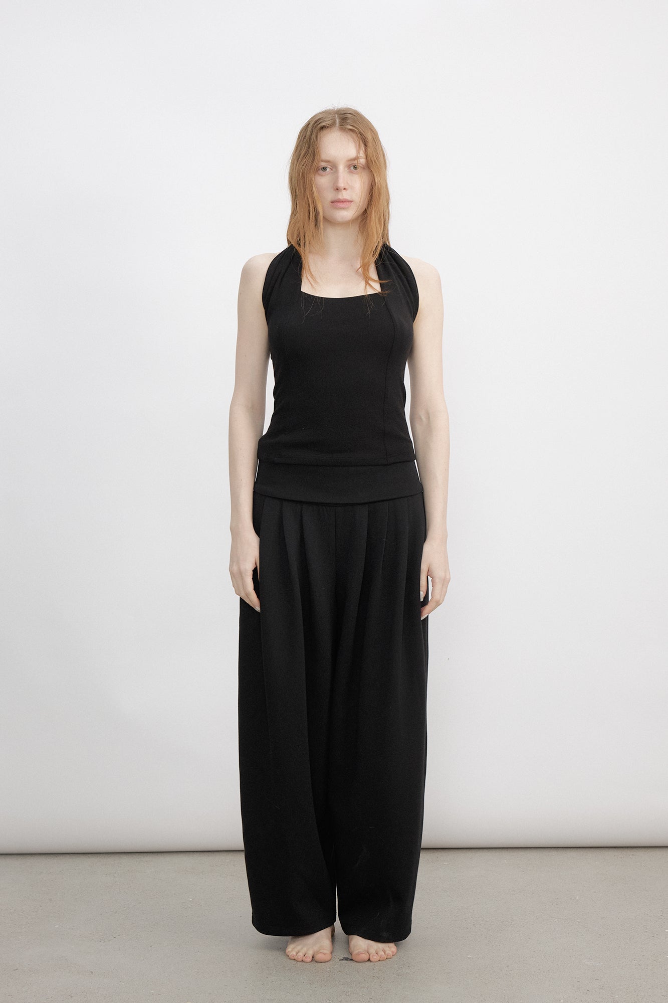 VERSION9 Modern Square-Neck Halter Top