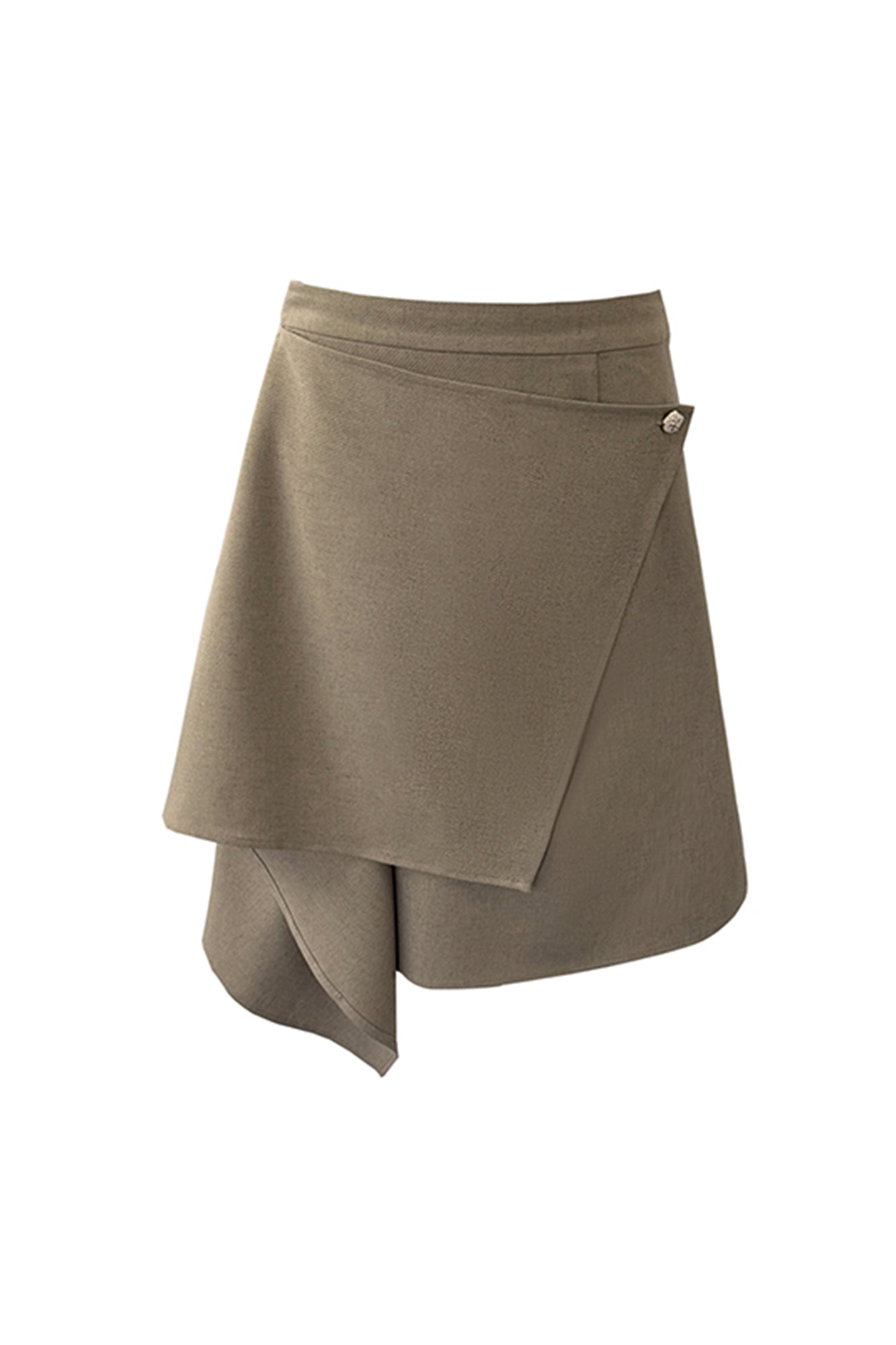 LAYERS Asymmetrical Wrap Layered Skirt