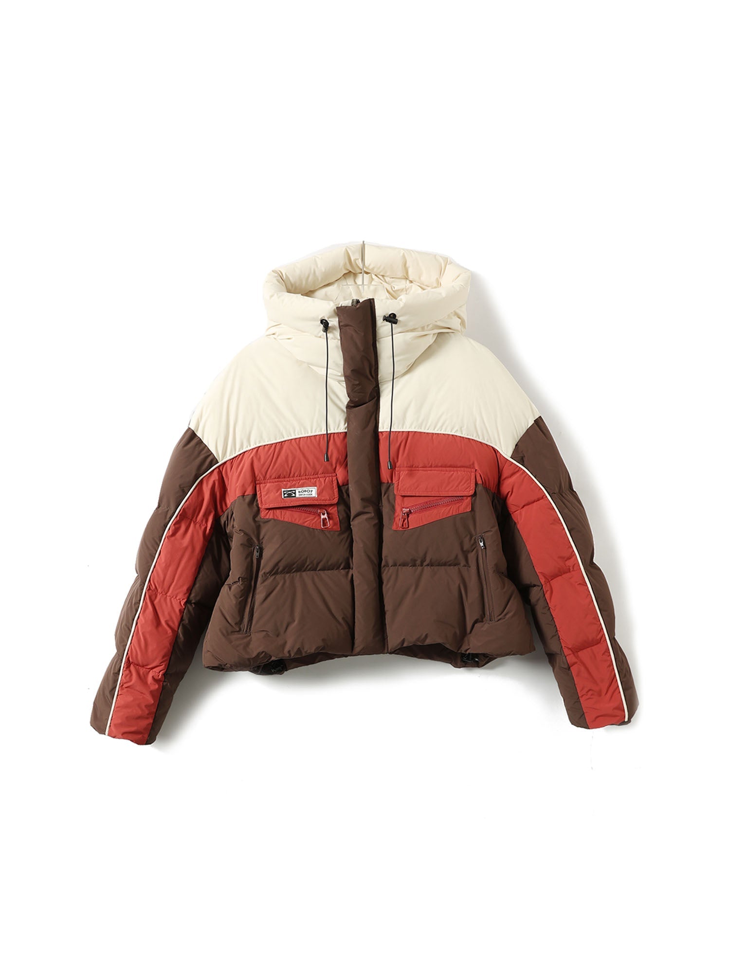 ERROR CODE ROBOT Contrast Cropped Down Jacket